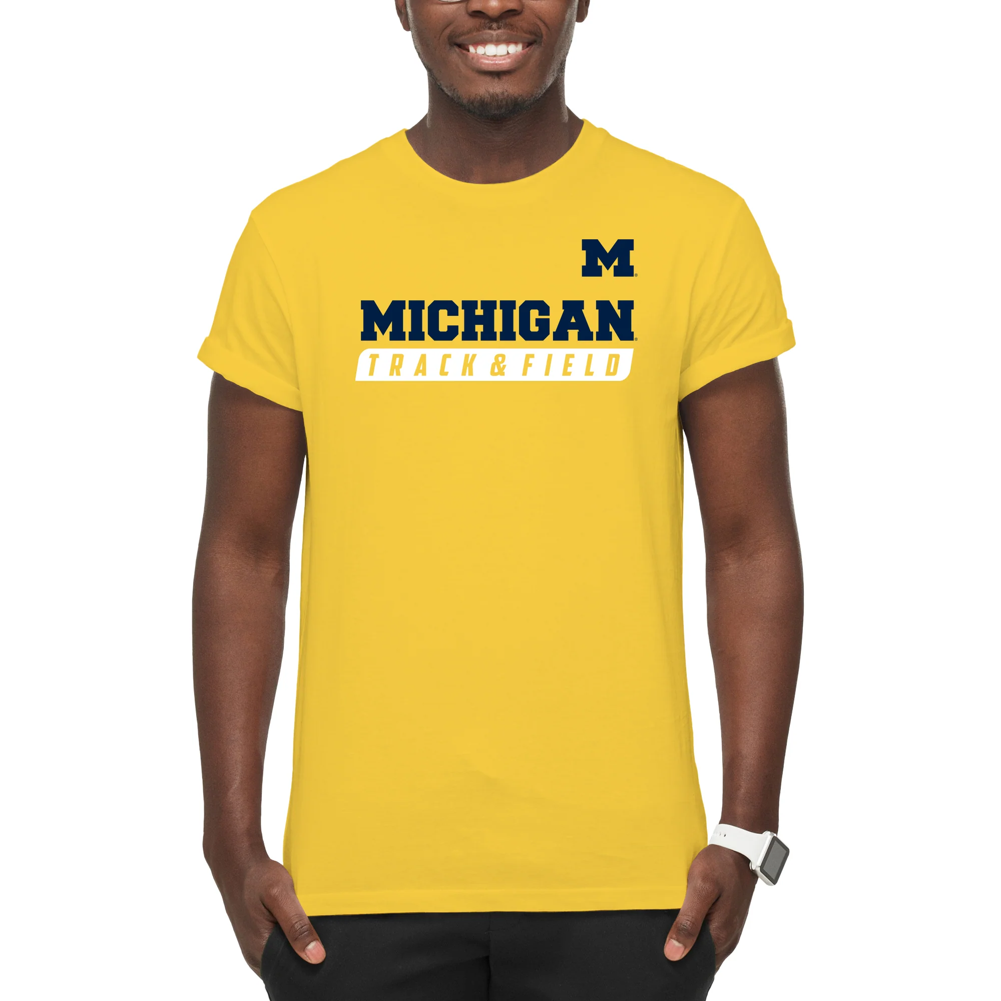 Michigan Track & Field Slant T-Shirt - Daisy - Image 3