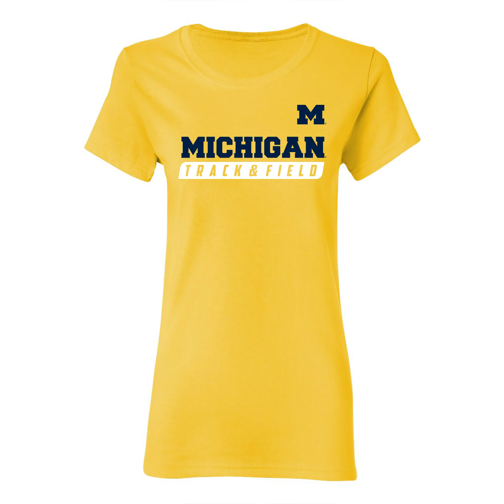 Michigan Track & Field Slant Women's T-Shirt - Daisy