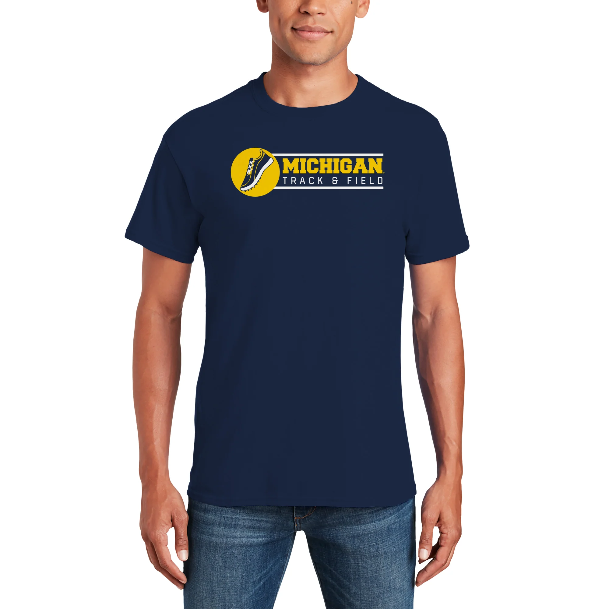 Michigan Track & Field Spotlight T-Shirt - Navy - Image 3