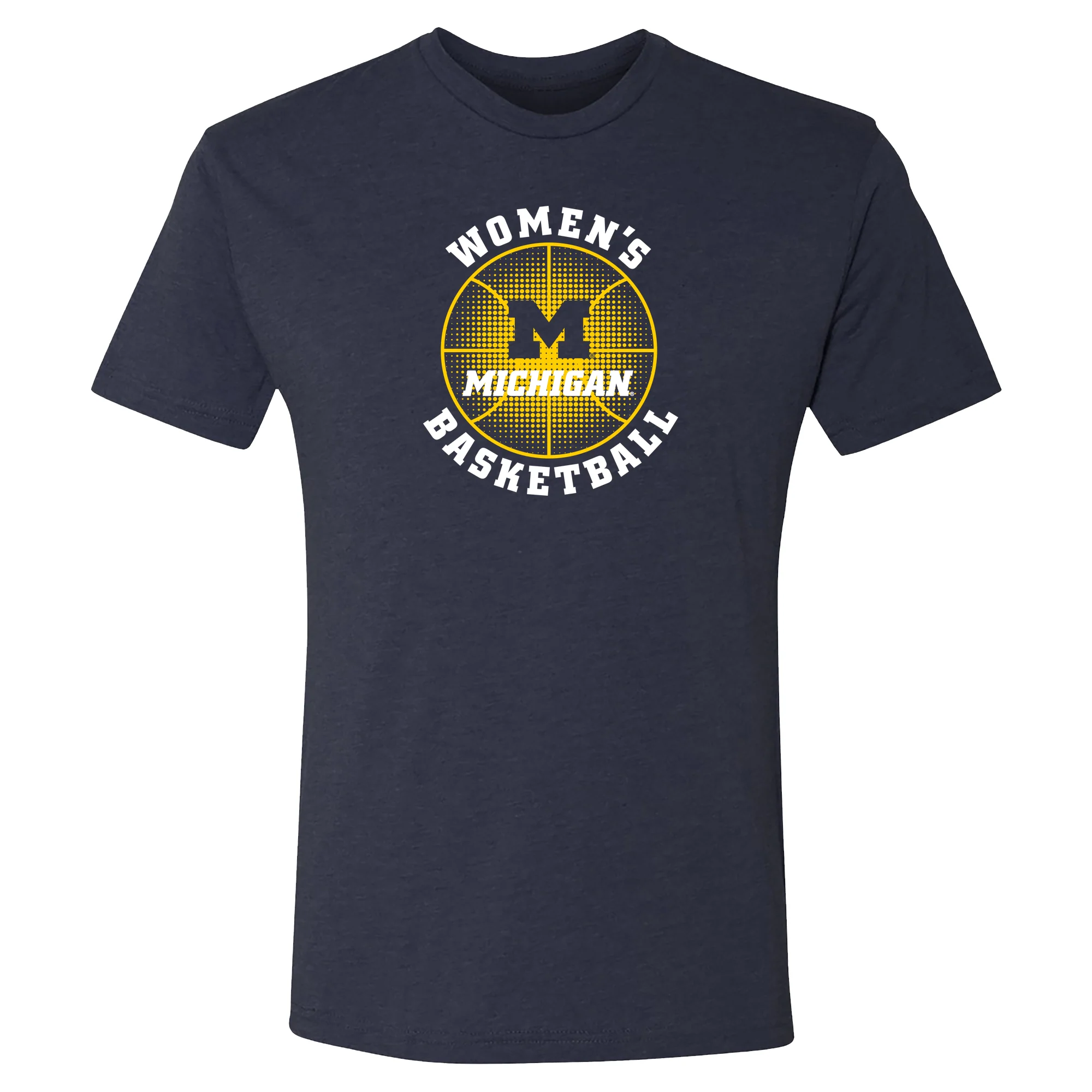 Michigan Wolverines Women's Basketball Phase NLA Triblend T-Shirt - Vintage Navy