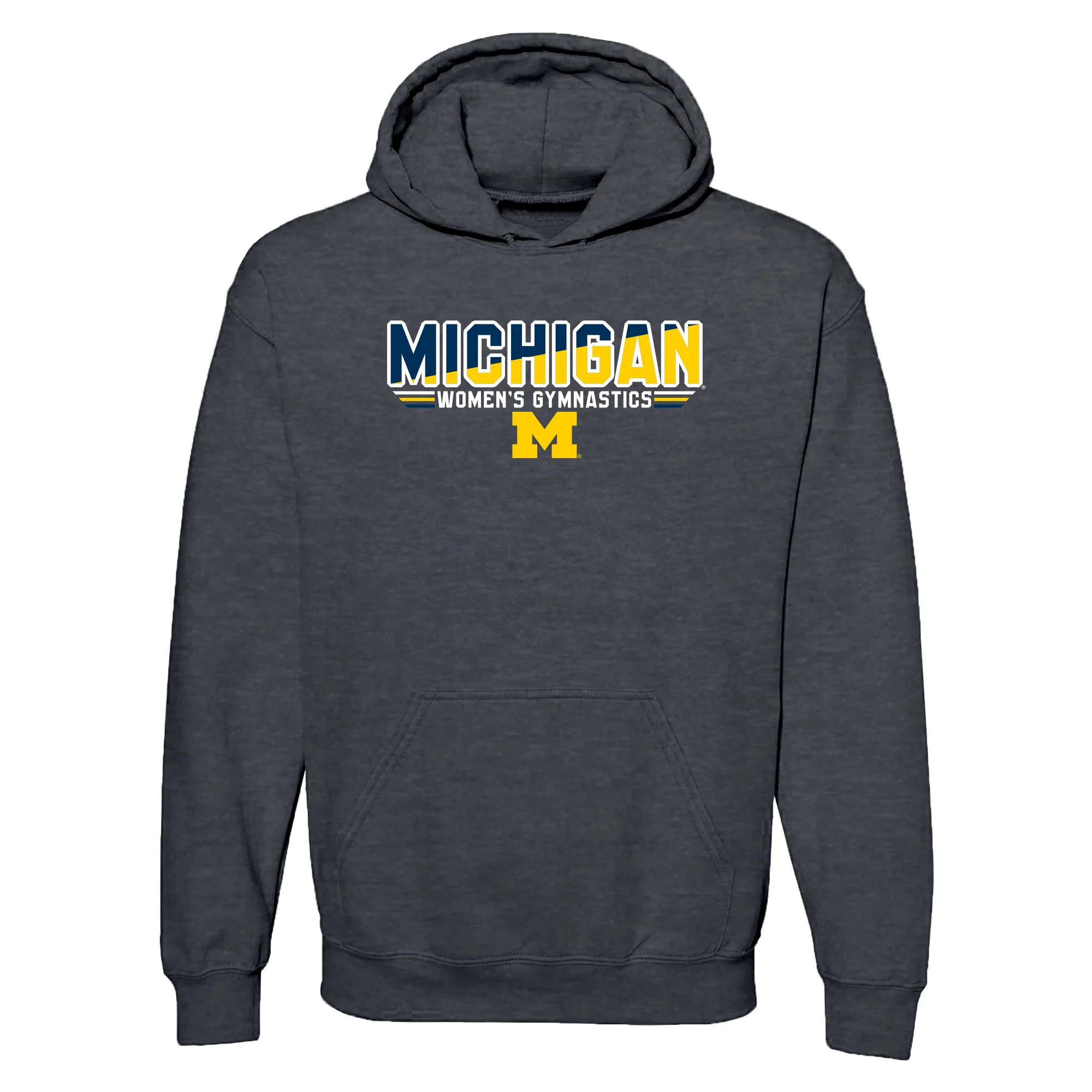 Michigan Women's Gymnastics Top Flight Hoodie - Dark Heather