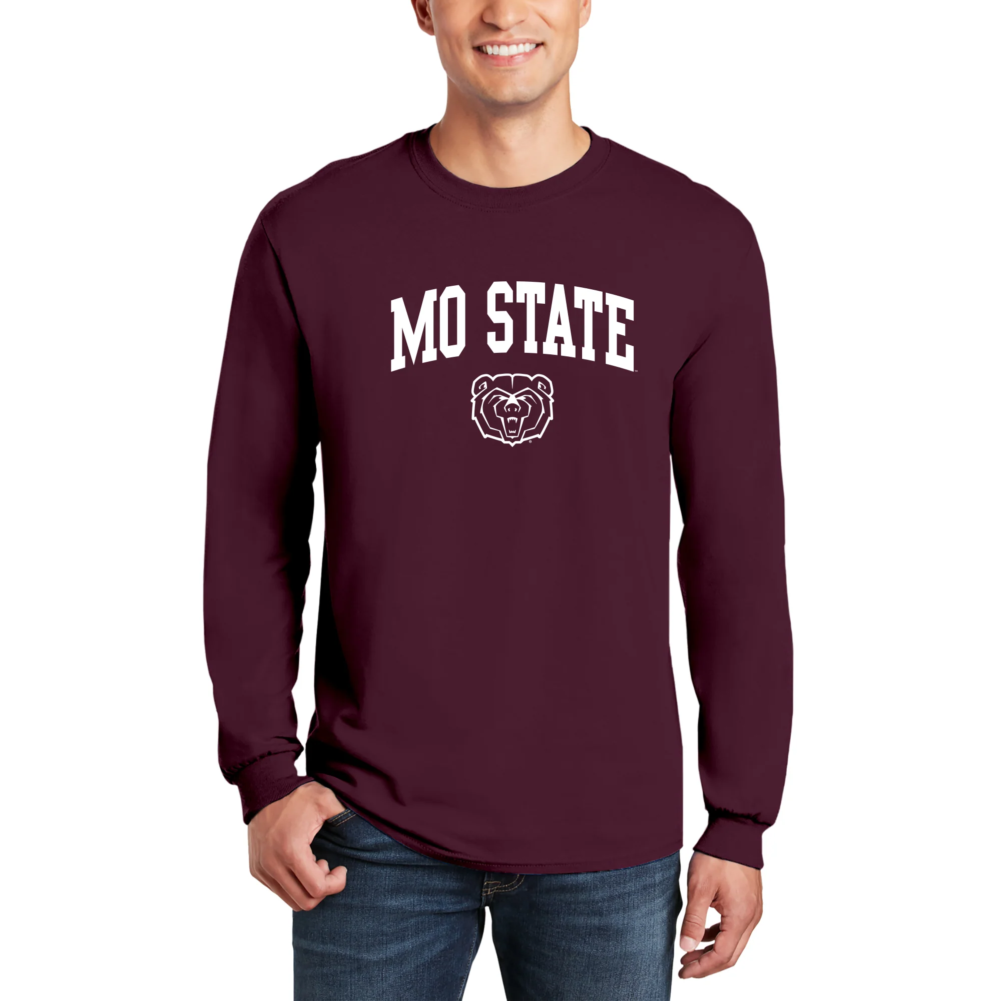 Missouri State Bears Arch Logo Long Sleeve T-Shirt - Image 7