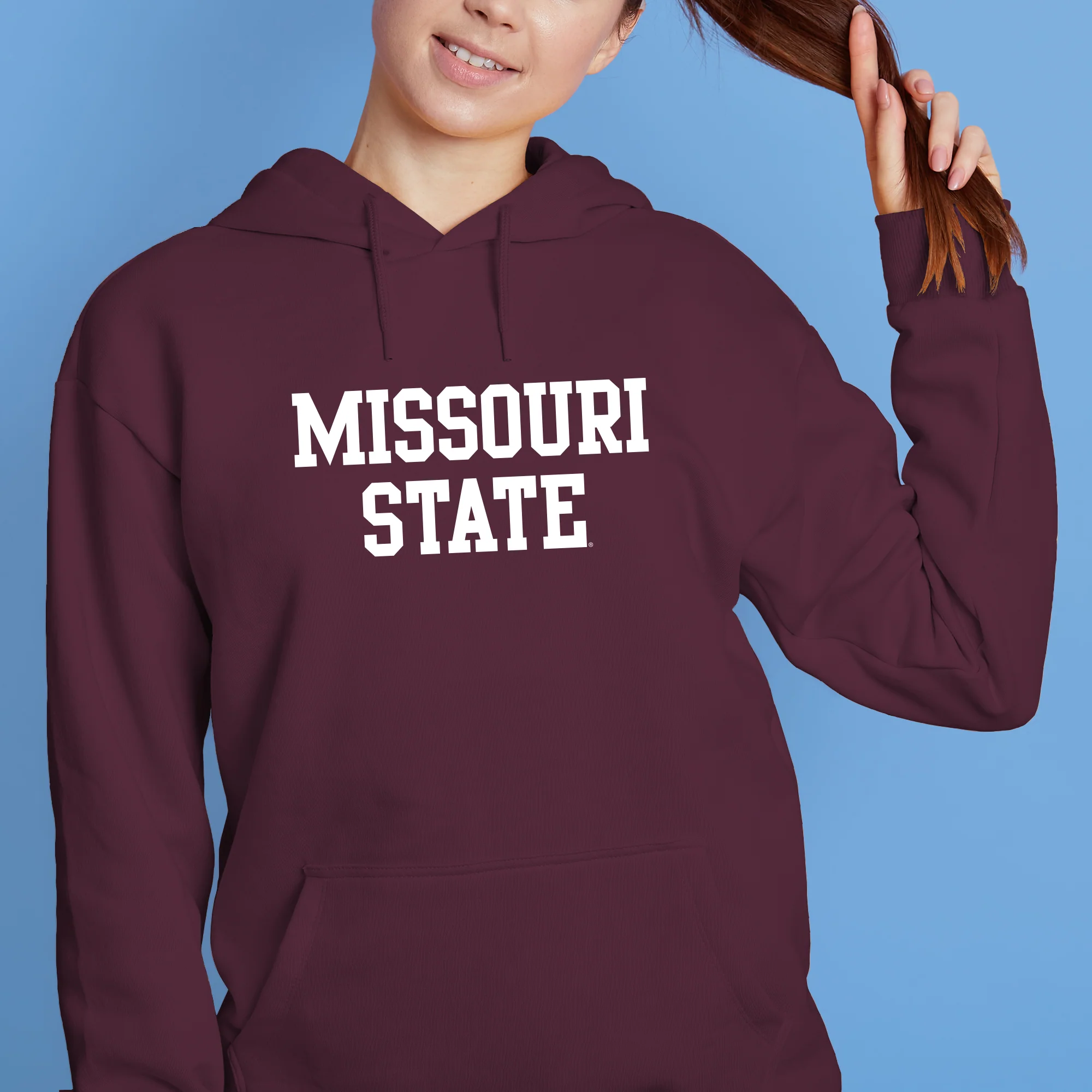 Missouri State Bears Basic Block Hoodie - Maroon - Image 4