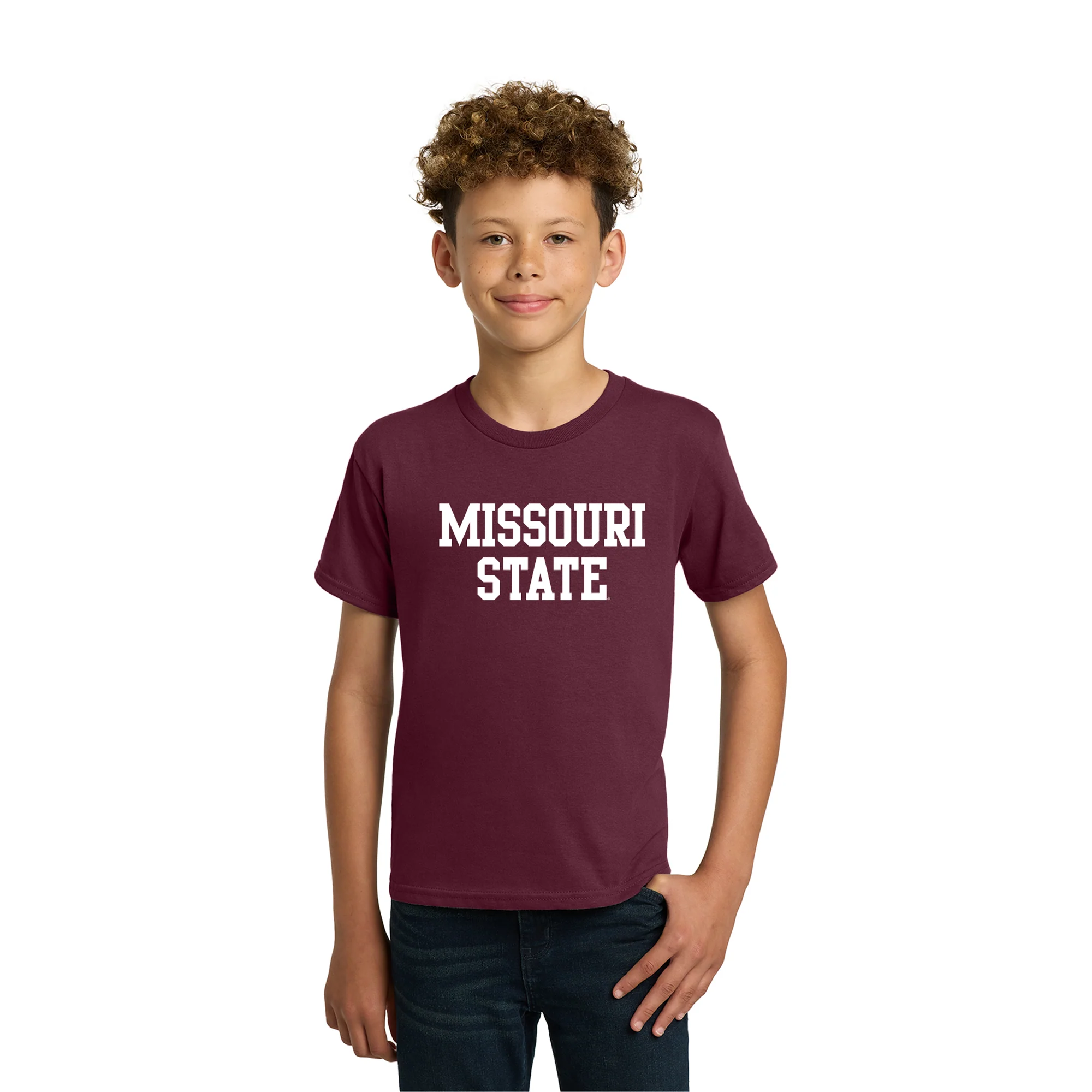 Missouri State Bears Basic Block Youth T-Shirt - Maroon - Image 3