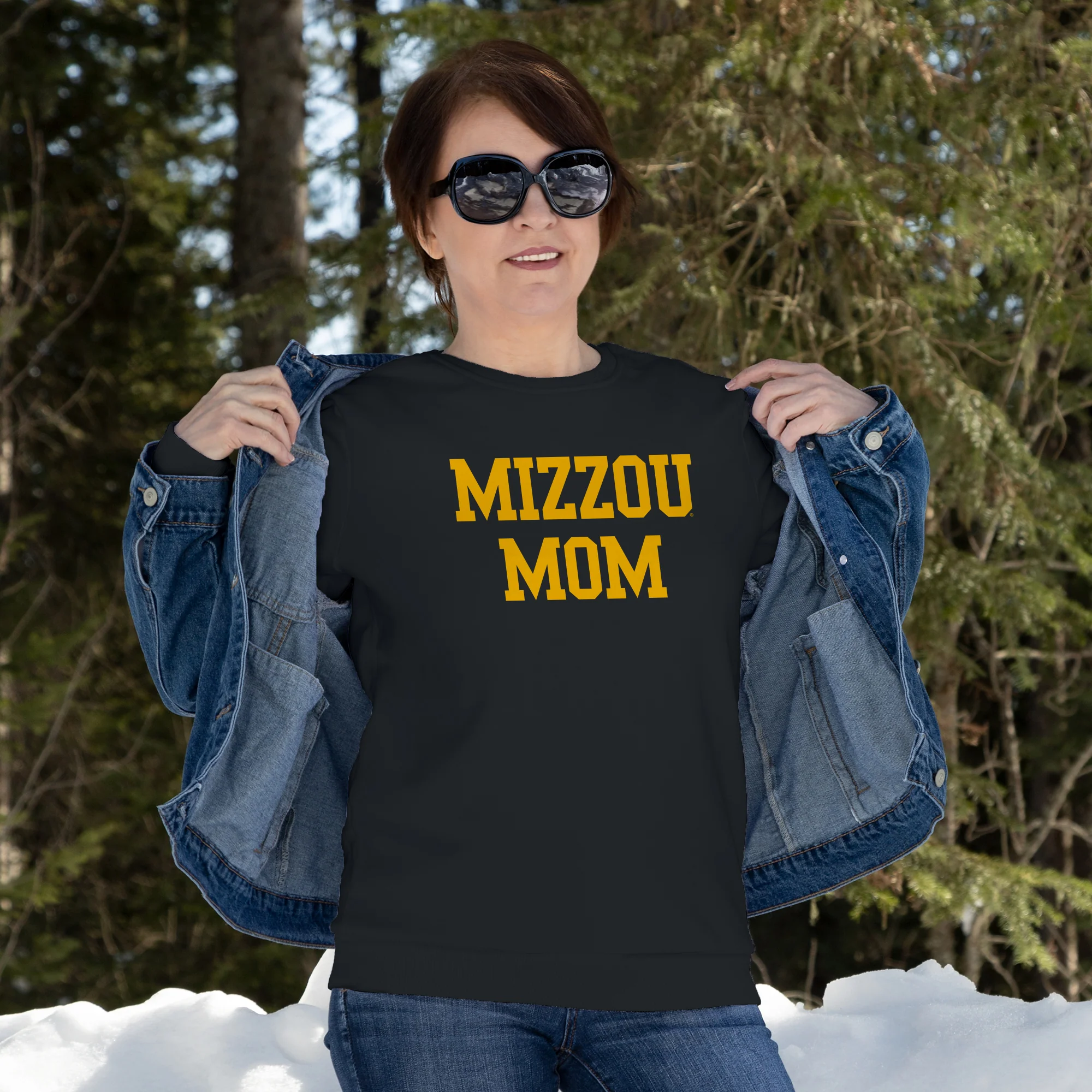 Missouri Tigers Basic Block Mom Crewneck - Black - Image 4