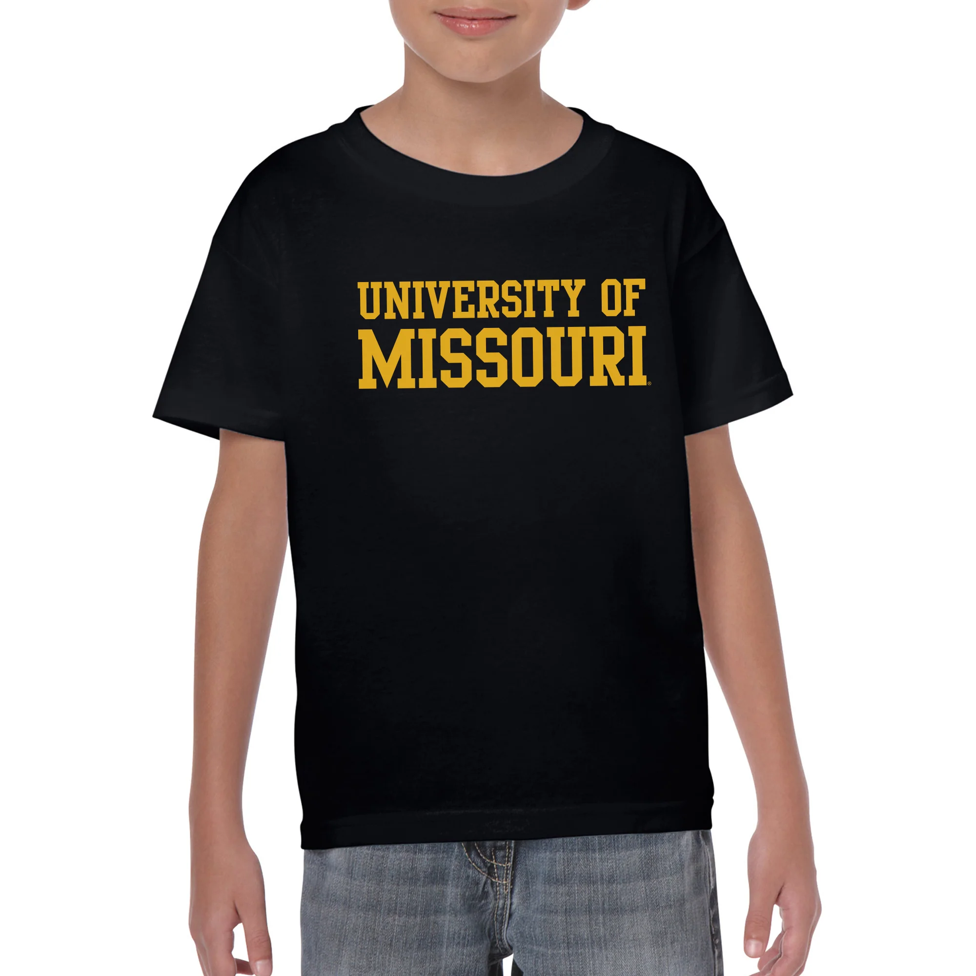 Missouri Tigers Basic Block Youth T-Shirt - Black - Image 3