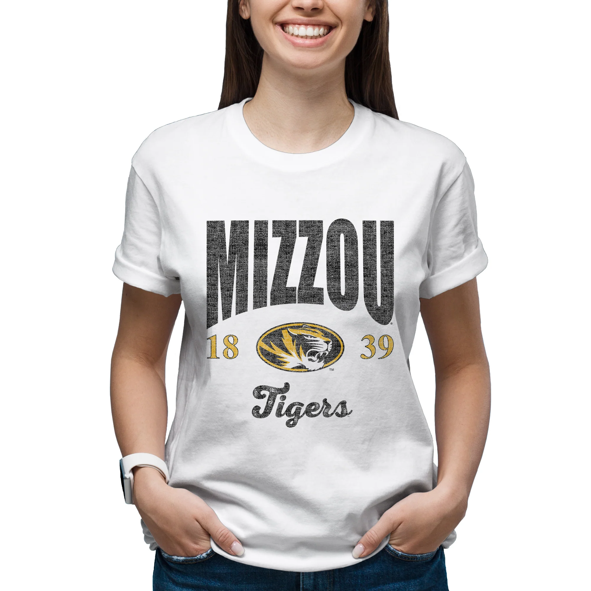 Missouri Tigers Giving Noise T-Shirt - White - Image 4