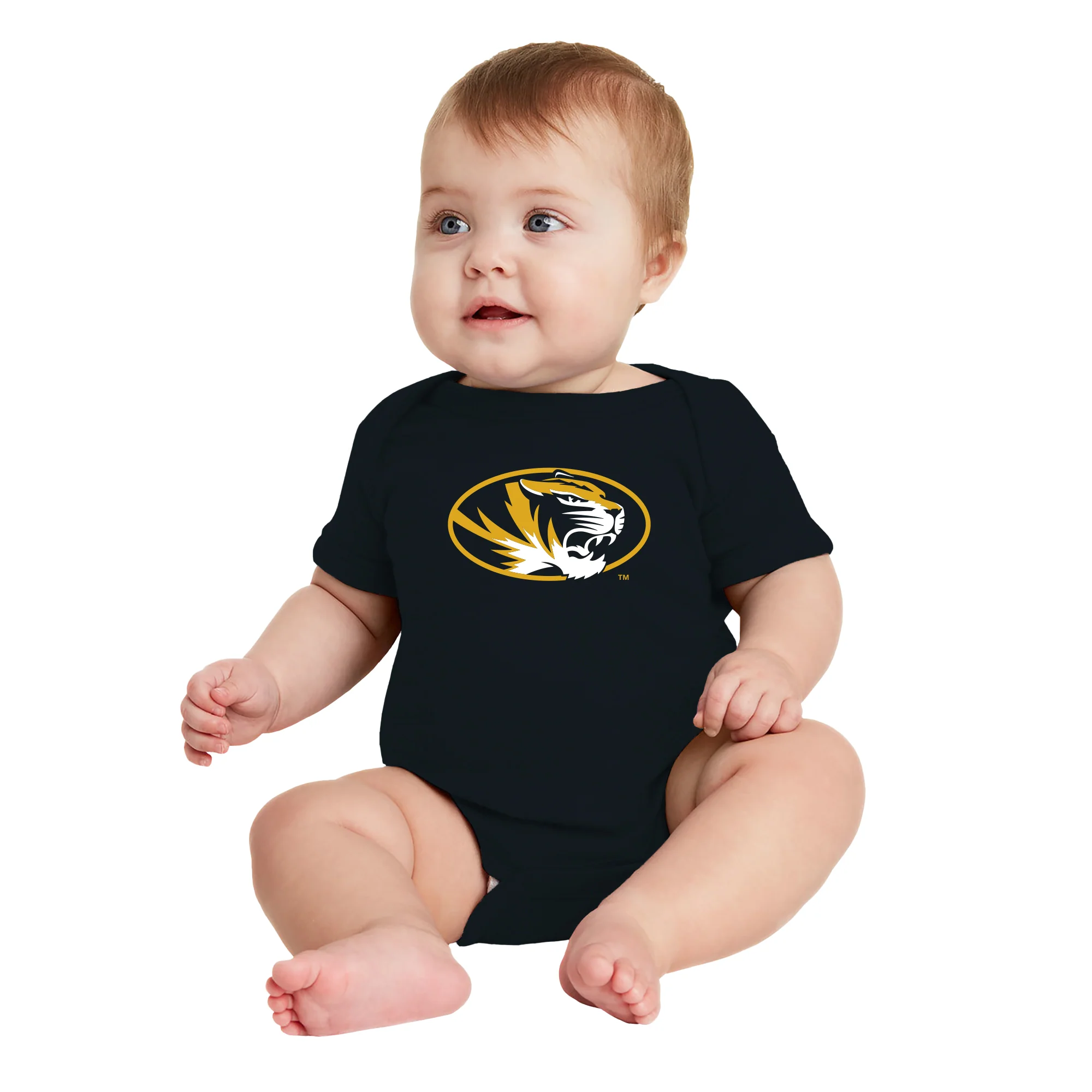 Missouri Tigers Primary Logo Infant Creeper - Black - Image 3