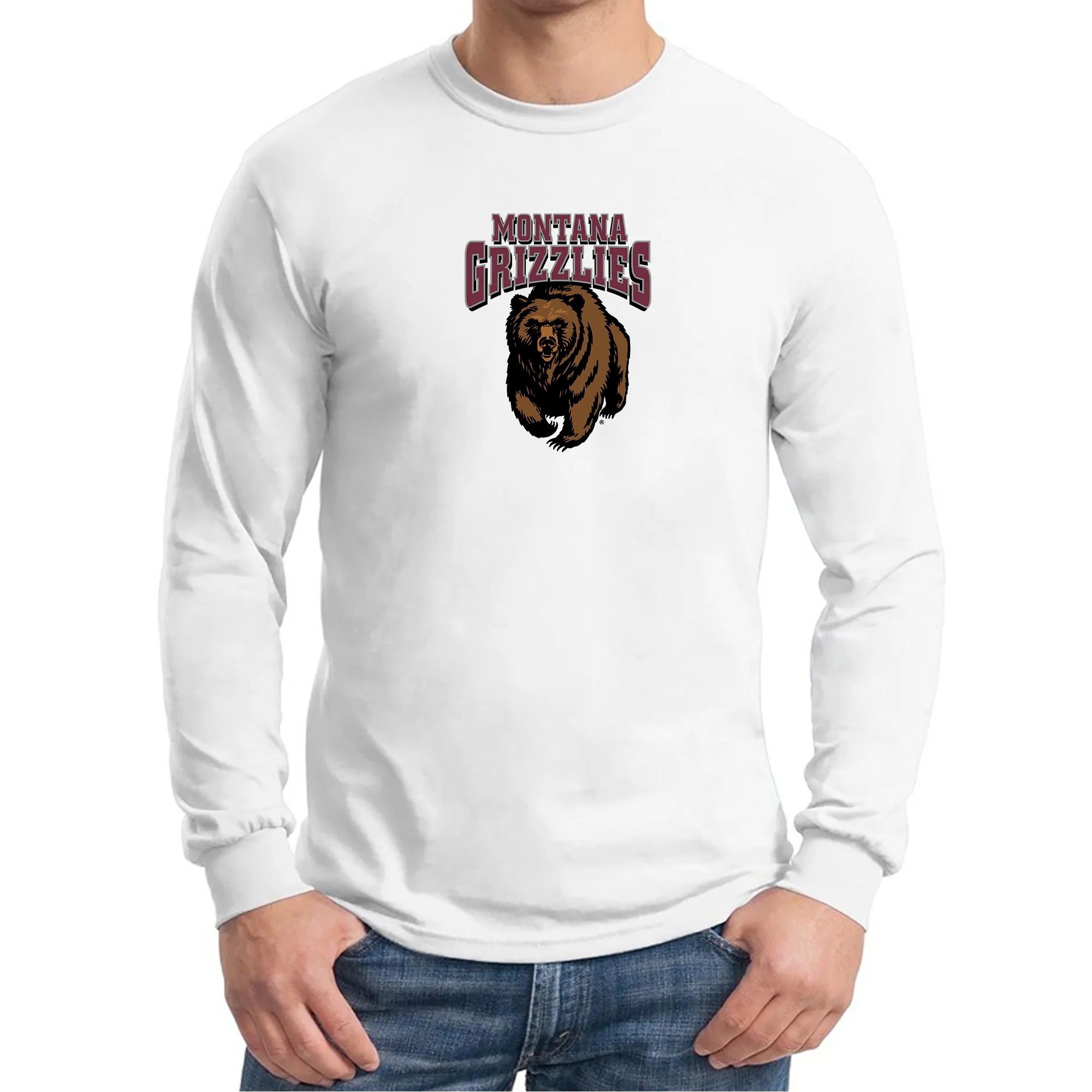 Montana Grizzlies Arch Logo Long Sleeve T-Shirt - Image 4