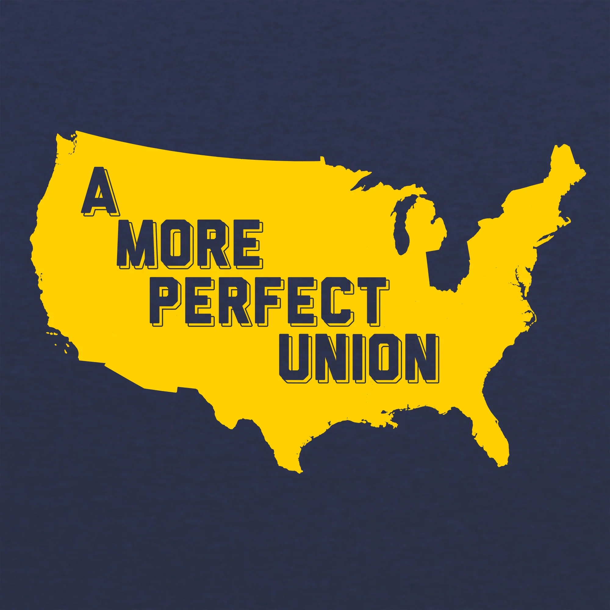 More Perfect Union - Navy Triblend - Image 2