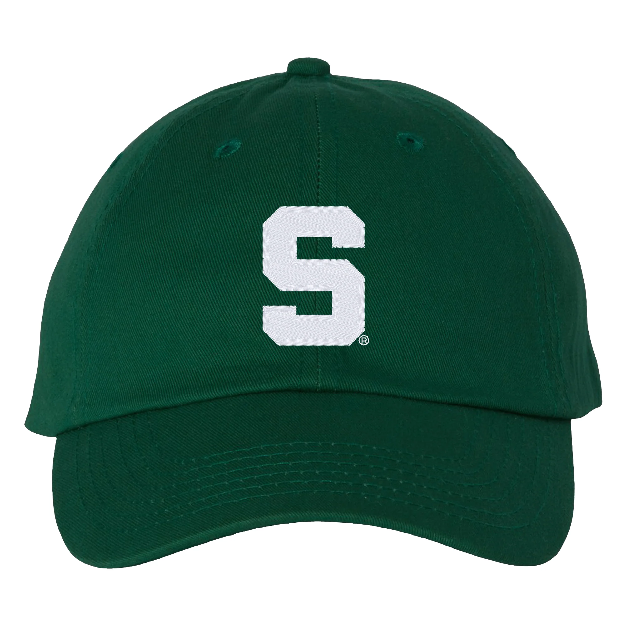 MSU Block S Logo Bio-Washed Classic Dad Hat - Image 2