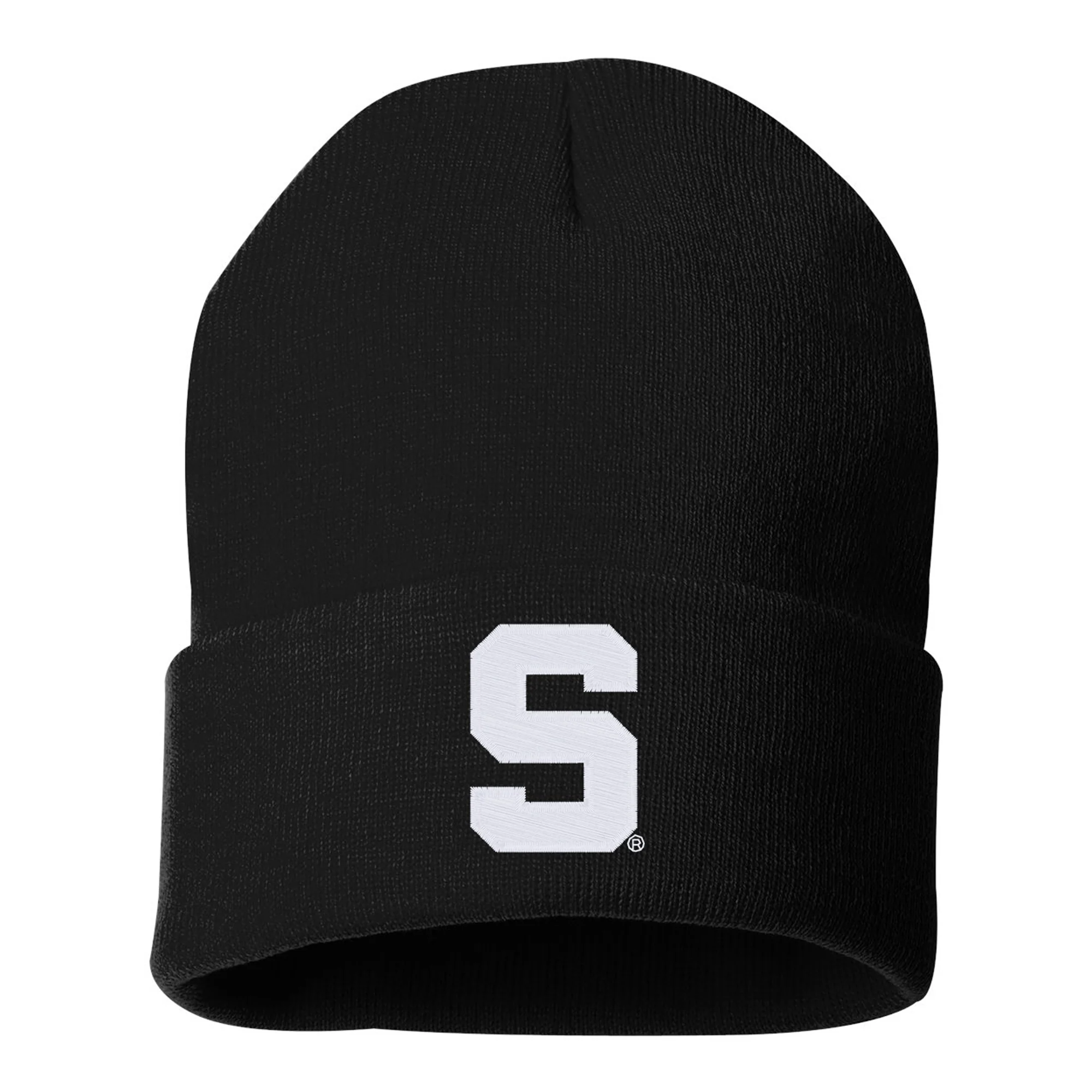 MSU Block S Logo Knit Cuffed Beanie - Image 2
