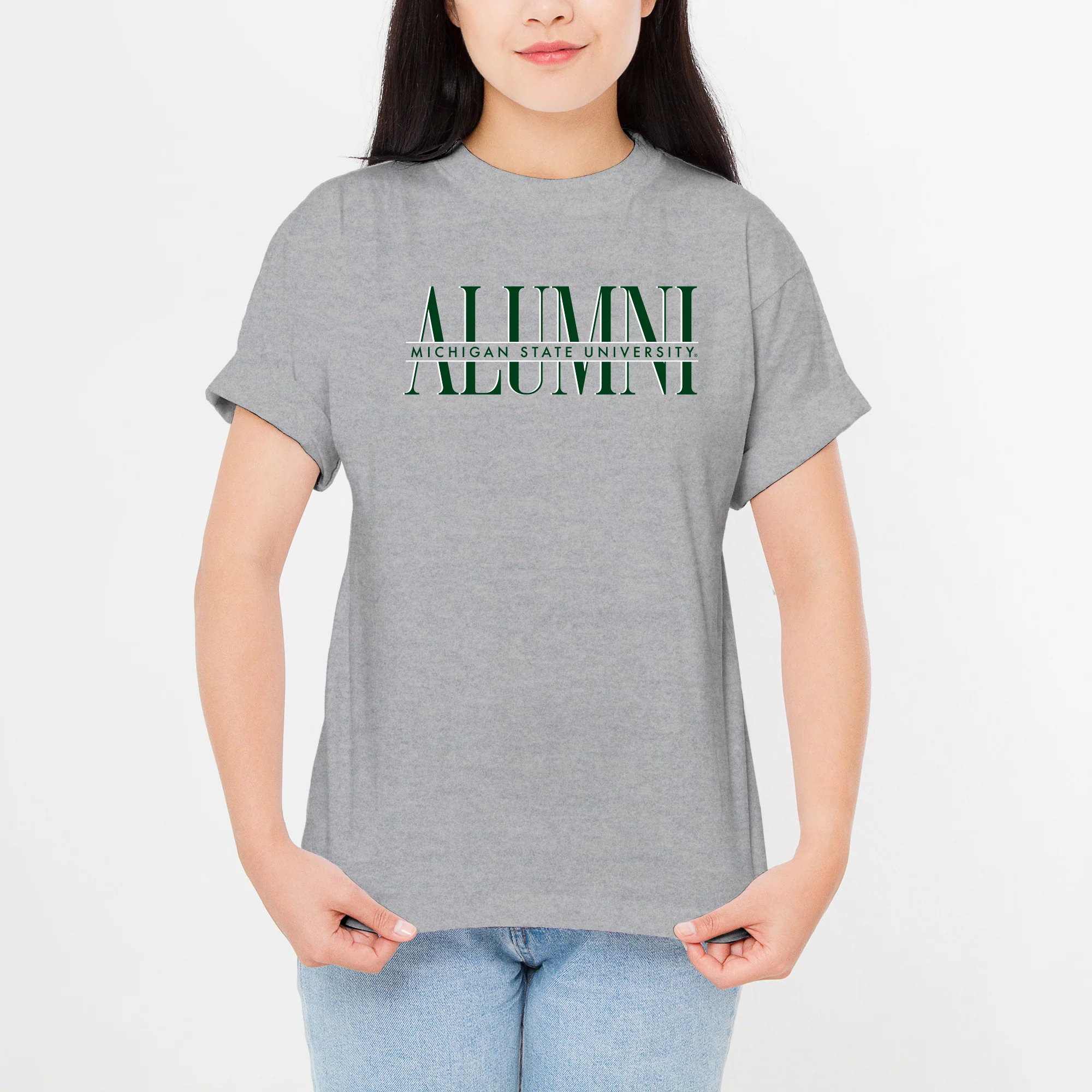 MSU Classic Alumni T-Shirt - Sport Grey - Image 4