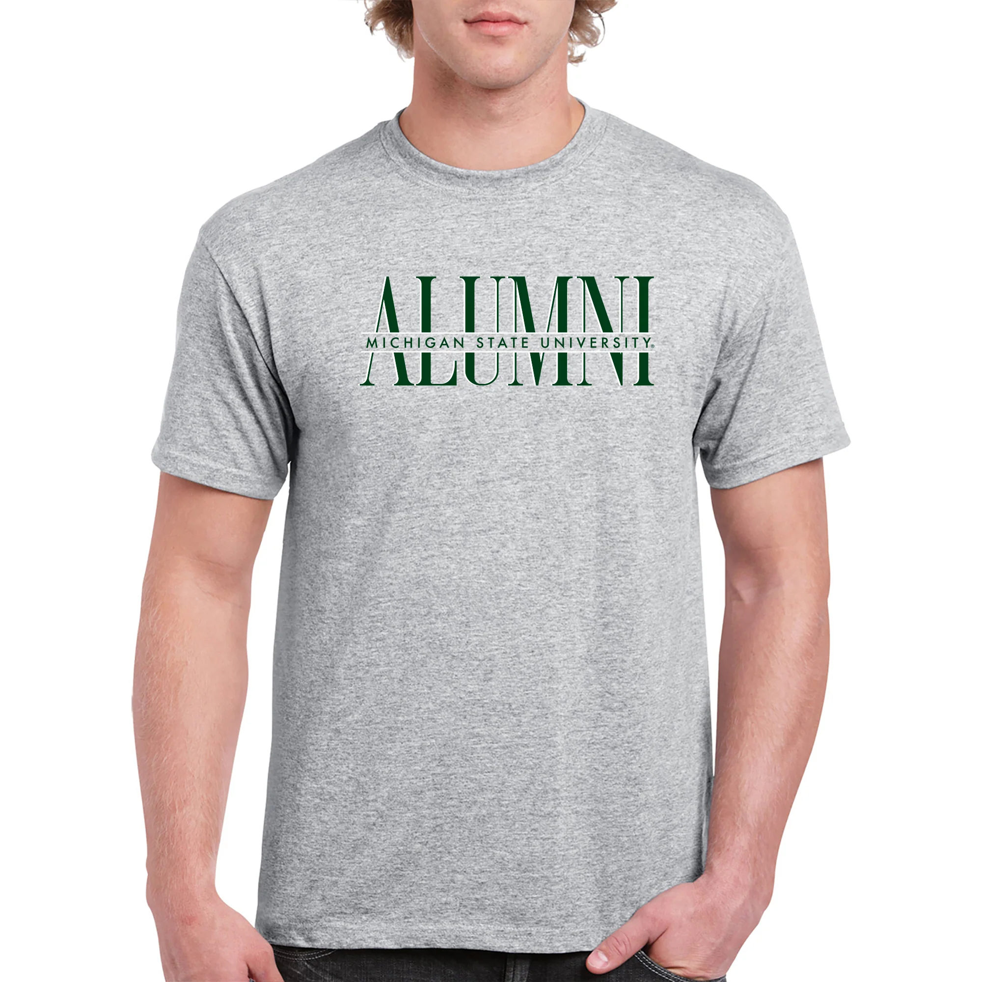 MSU Classic Alumni T-Shirt - Sport Grey - Image 5