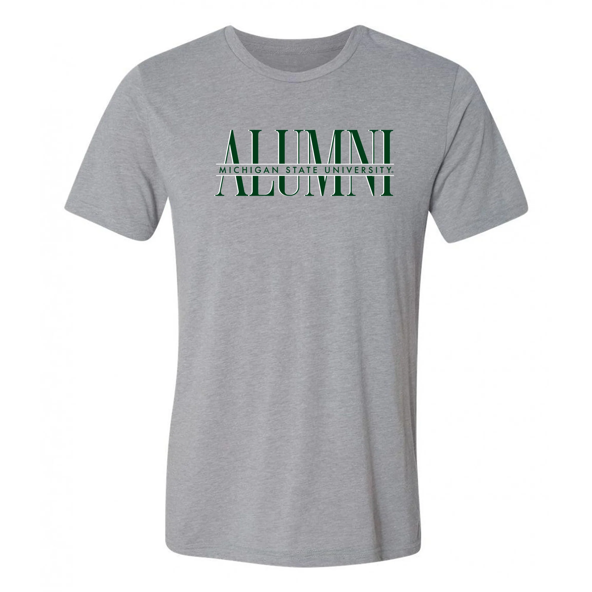 MSU Classic Alumni Triblend T-Shirt - Athletic Grey