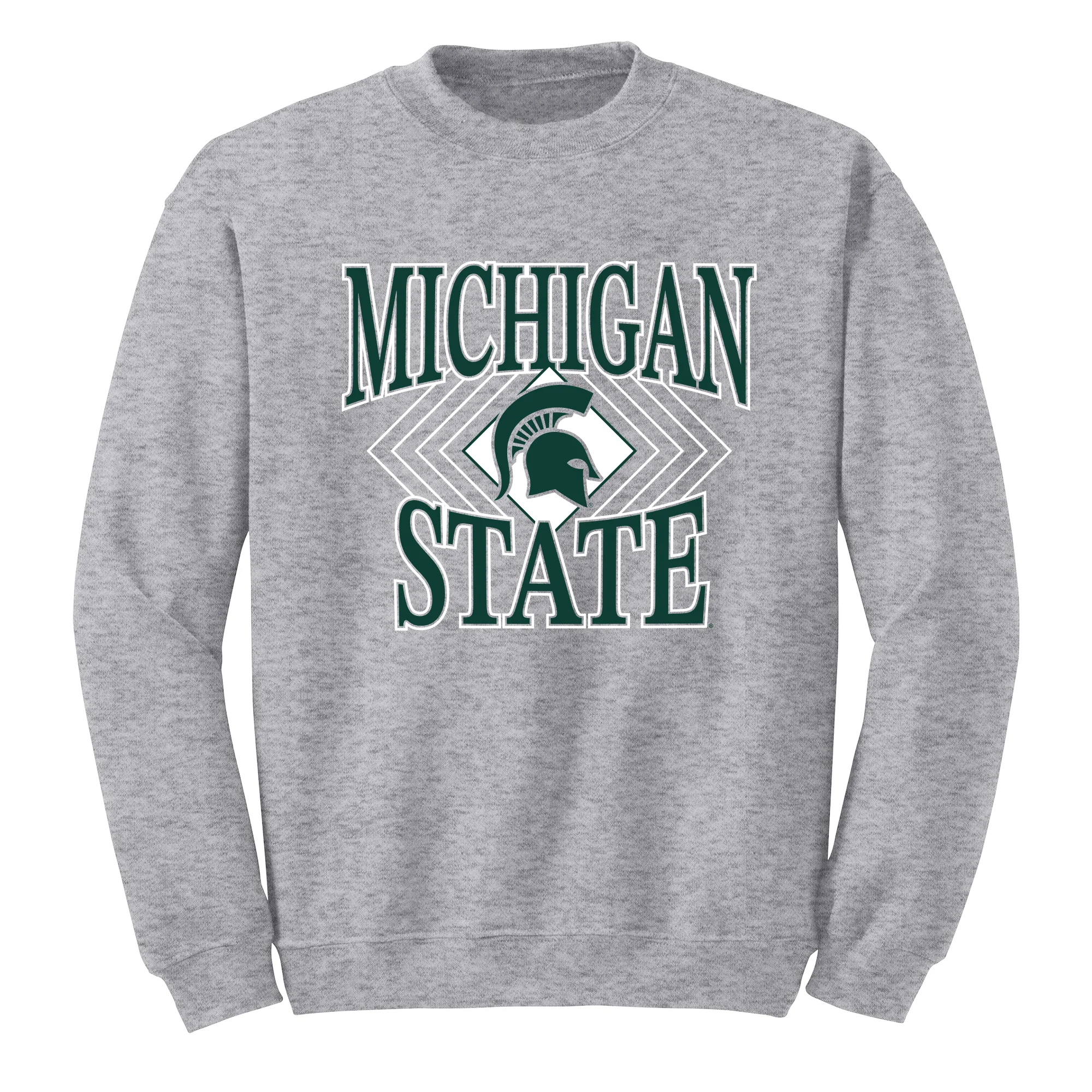 MSU Diamond Victory JA BTB Fleece Crewneck - Oxford