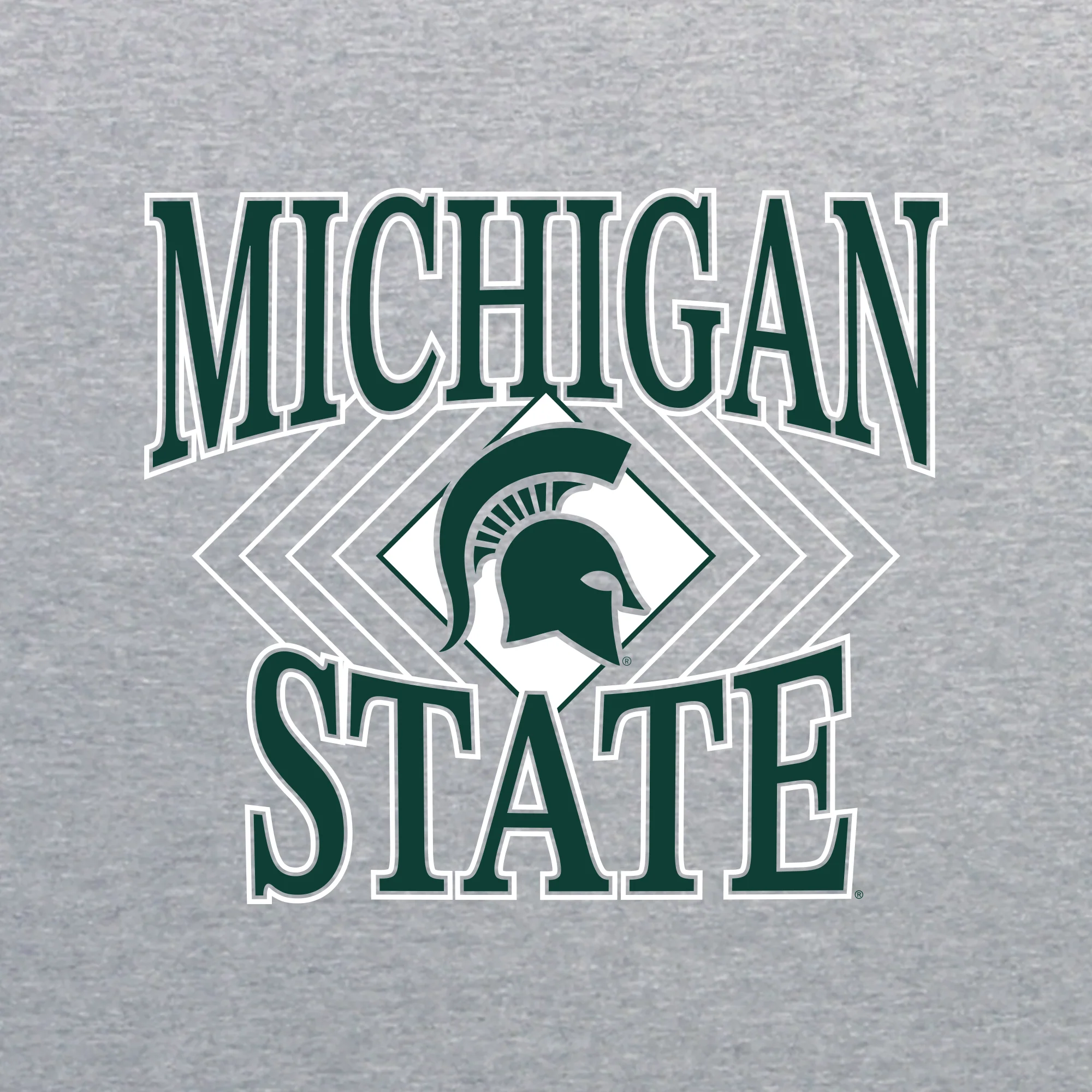 MSU Diamond Victory JA BTB Fleece Crewneck - Oxford - Image 2