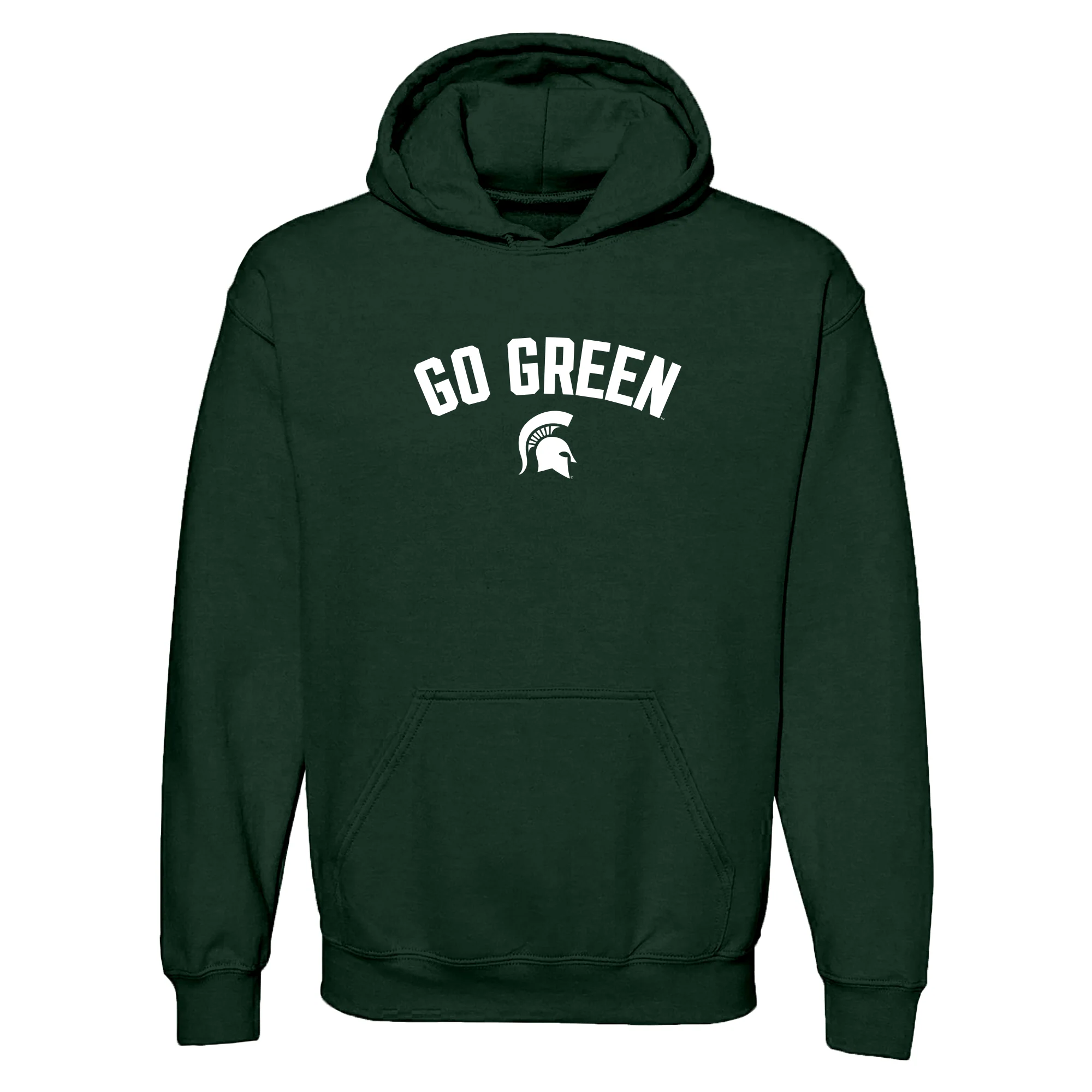 MSU Go Green Arc JA BTB Fleece Hoodie - Forest