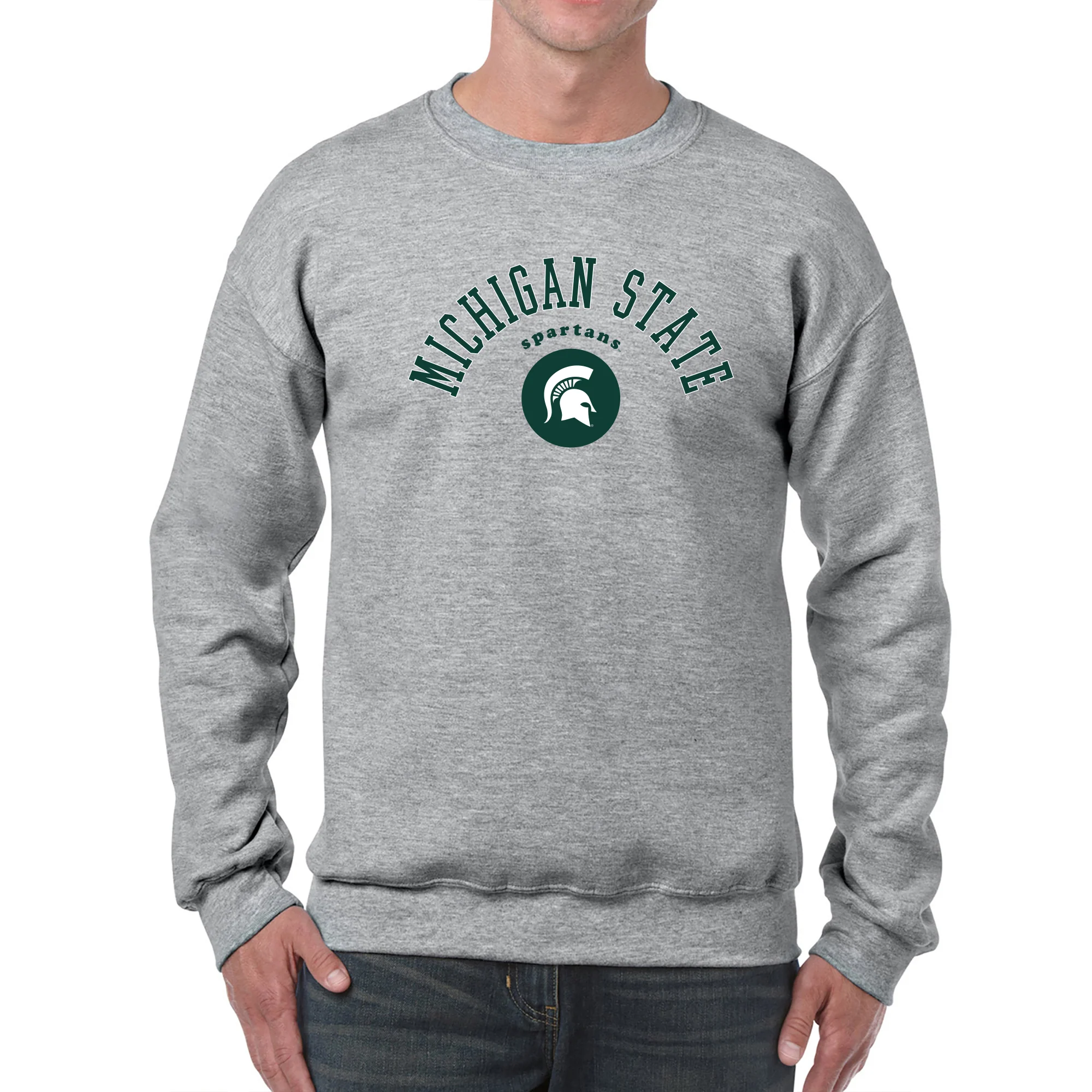 MSU Old School Slam JA BTB Fleece Crewneck - Oxford - Image 3