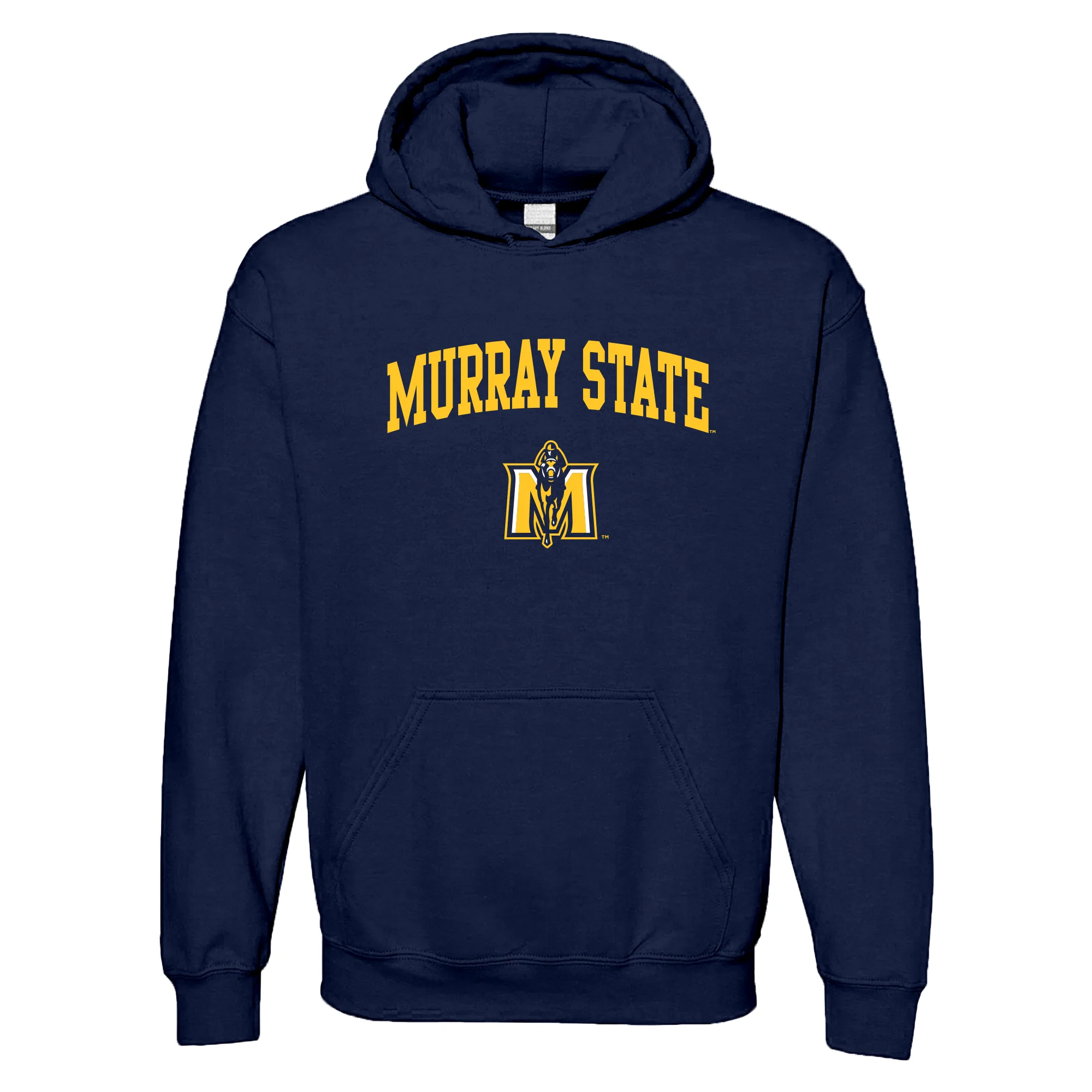 Murray State University Racers Arch Logo Heavy Blend Hoodie - Navy