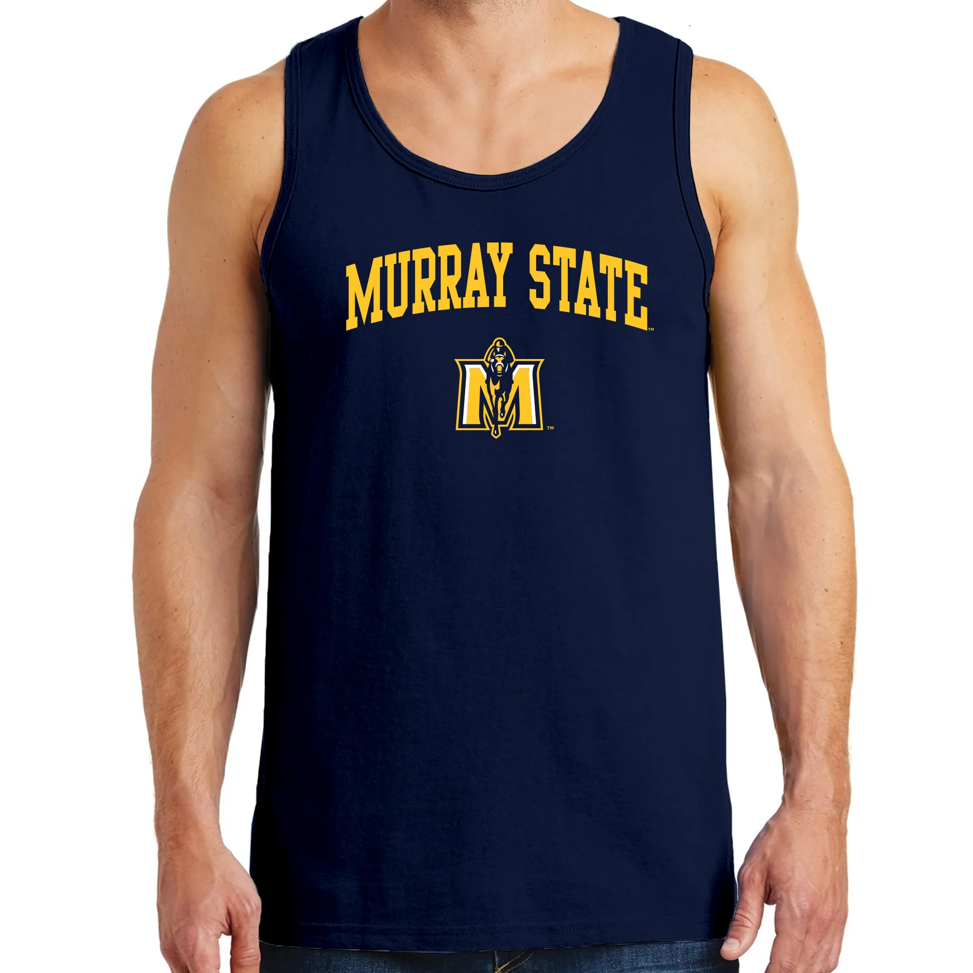 Murray State University Racers Arch Logo Tank Top - Navy - Image 3