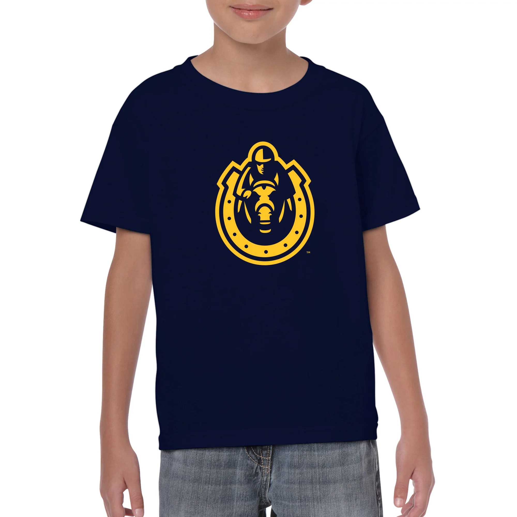 Murray State University Racers Primary Logo Youth Short Sleeve T Shirt - Navy - Image 3