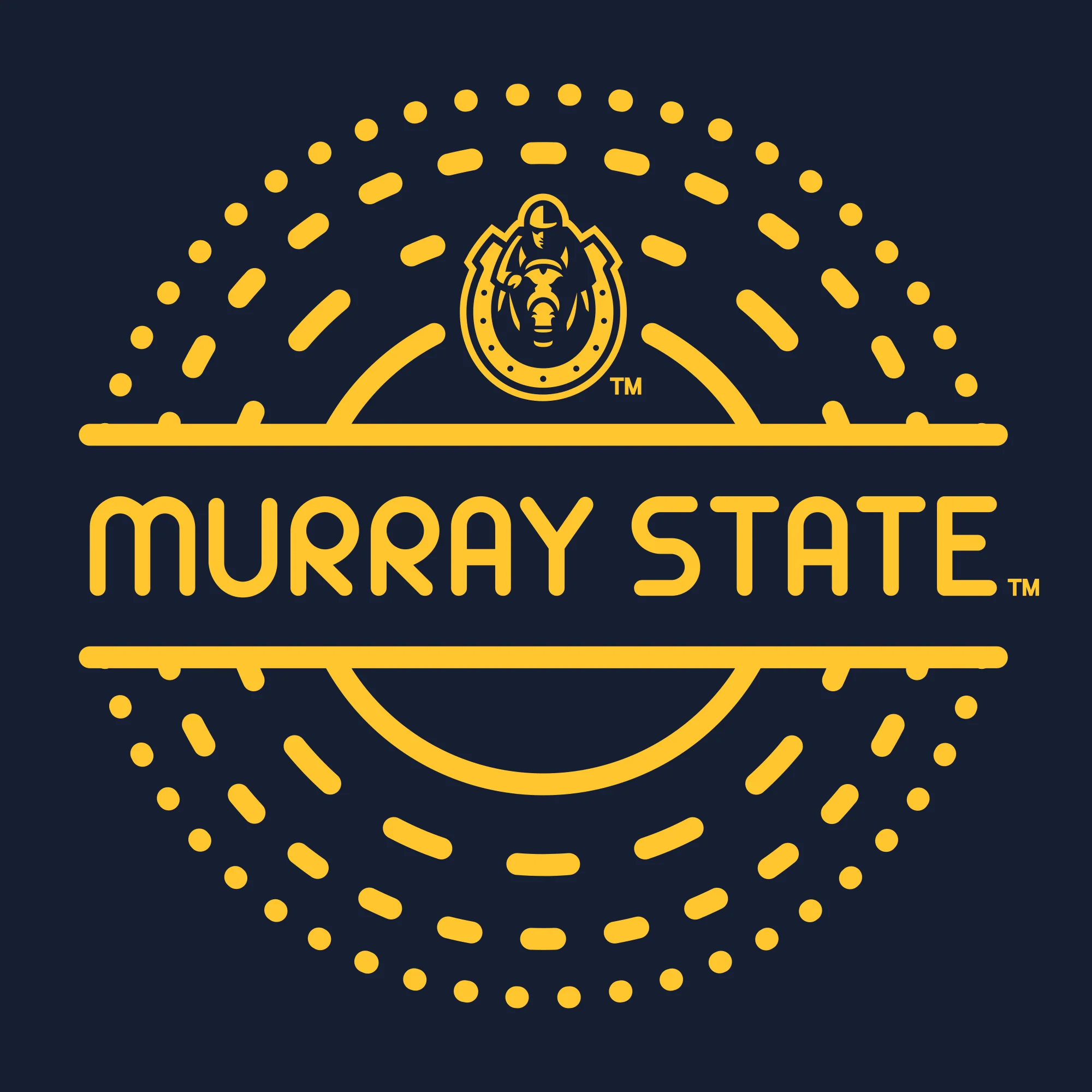 Murray State Sunny Circle Toddler T-Shirt - Navy - Image 2
