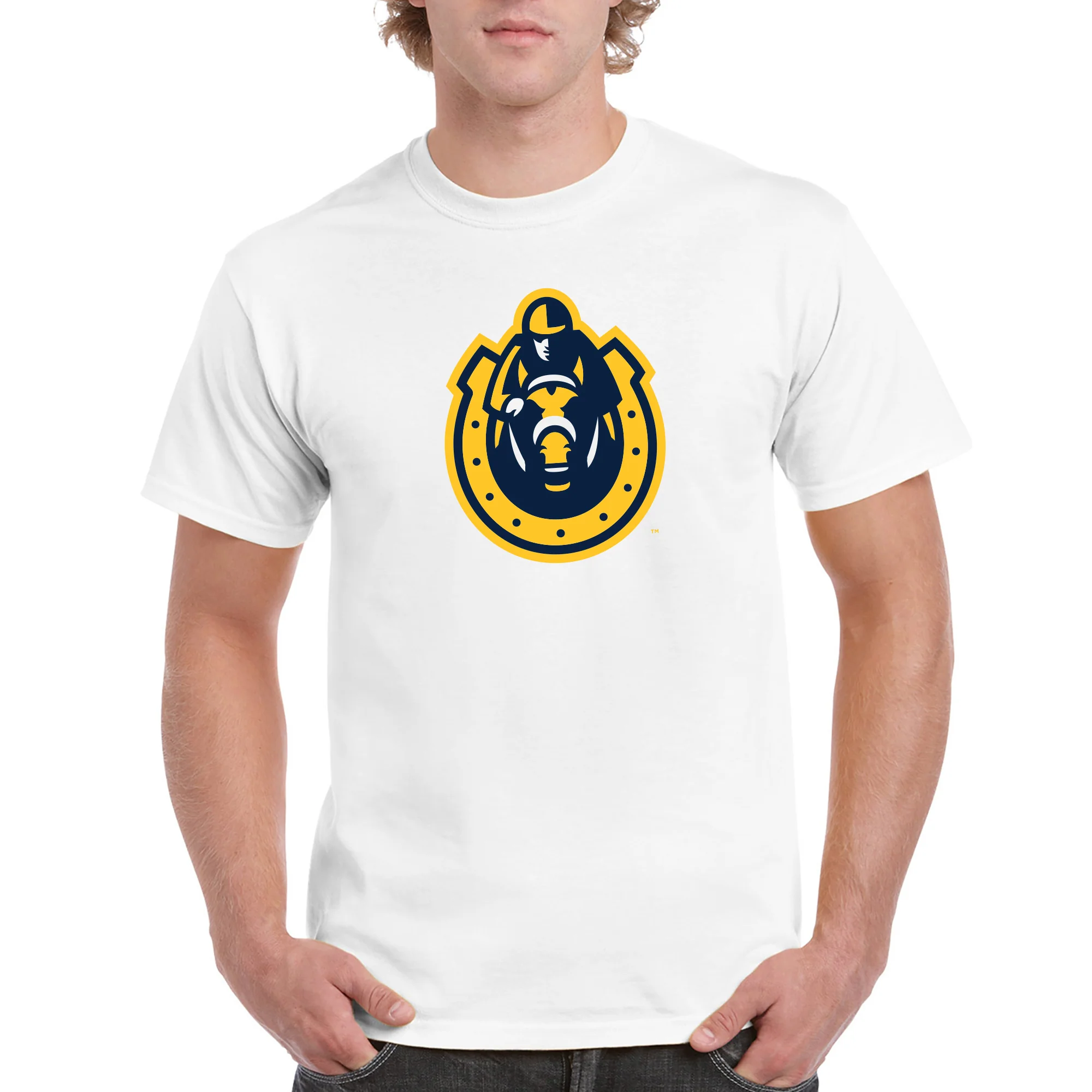 Murray State University Racers Primary Logo Short Sleeve T Shirt - White - Image 3