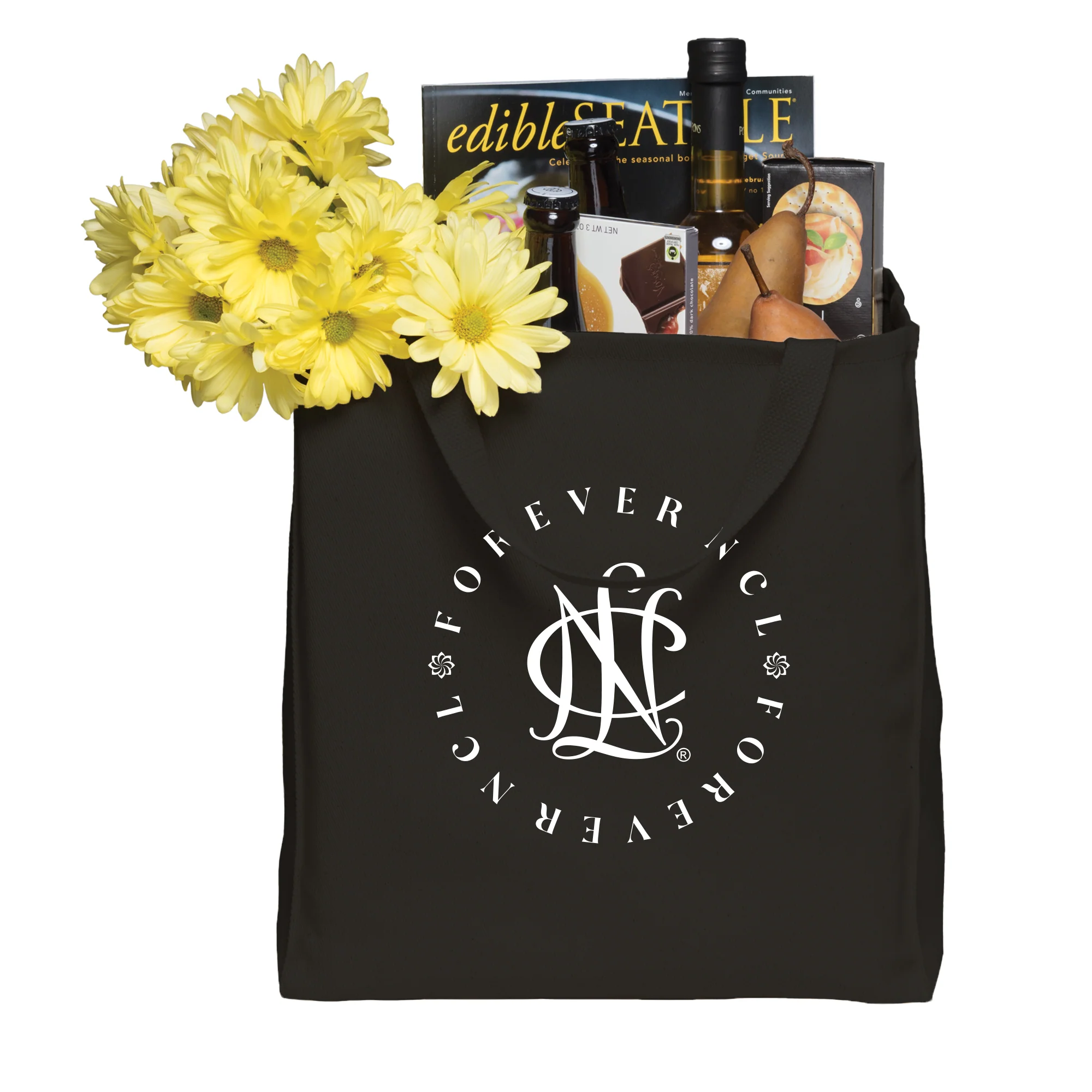 National Charity League Forever Circle Grocery Tote - Black - Image 3