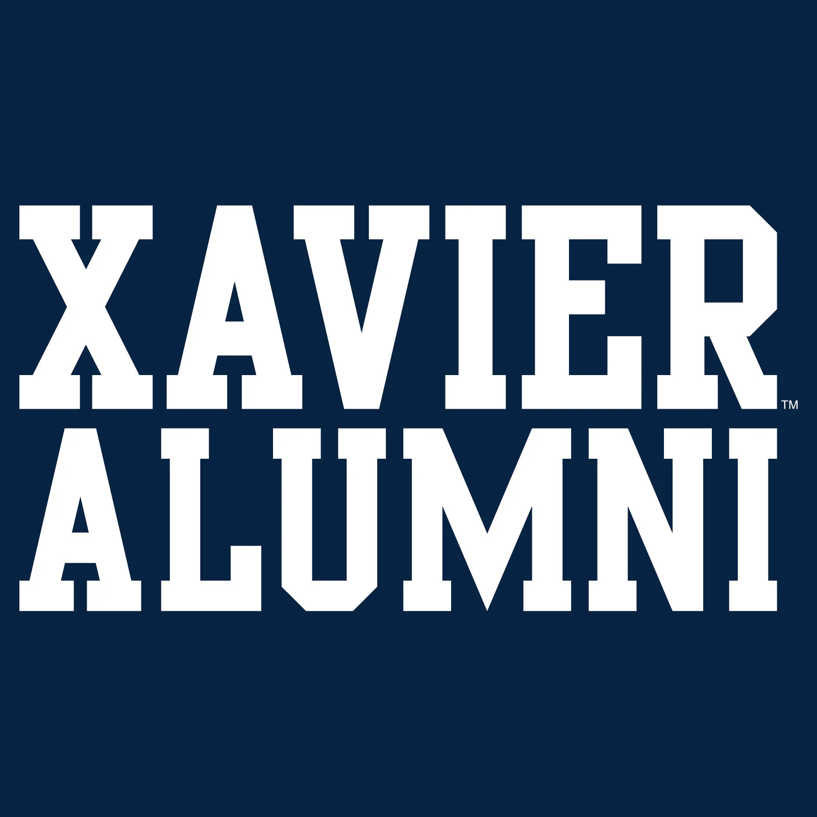 Xavier University Musketeers Alumni Block Short Sleeve T Shirt - Navy - Image 2