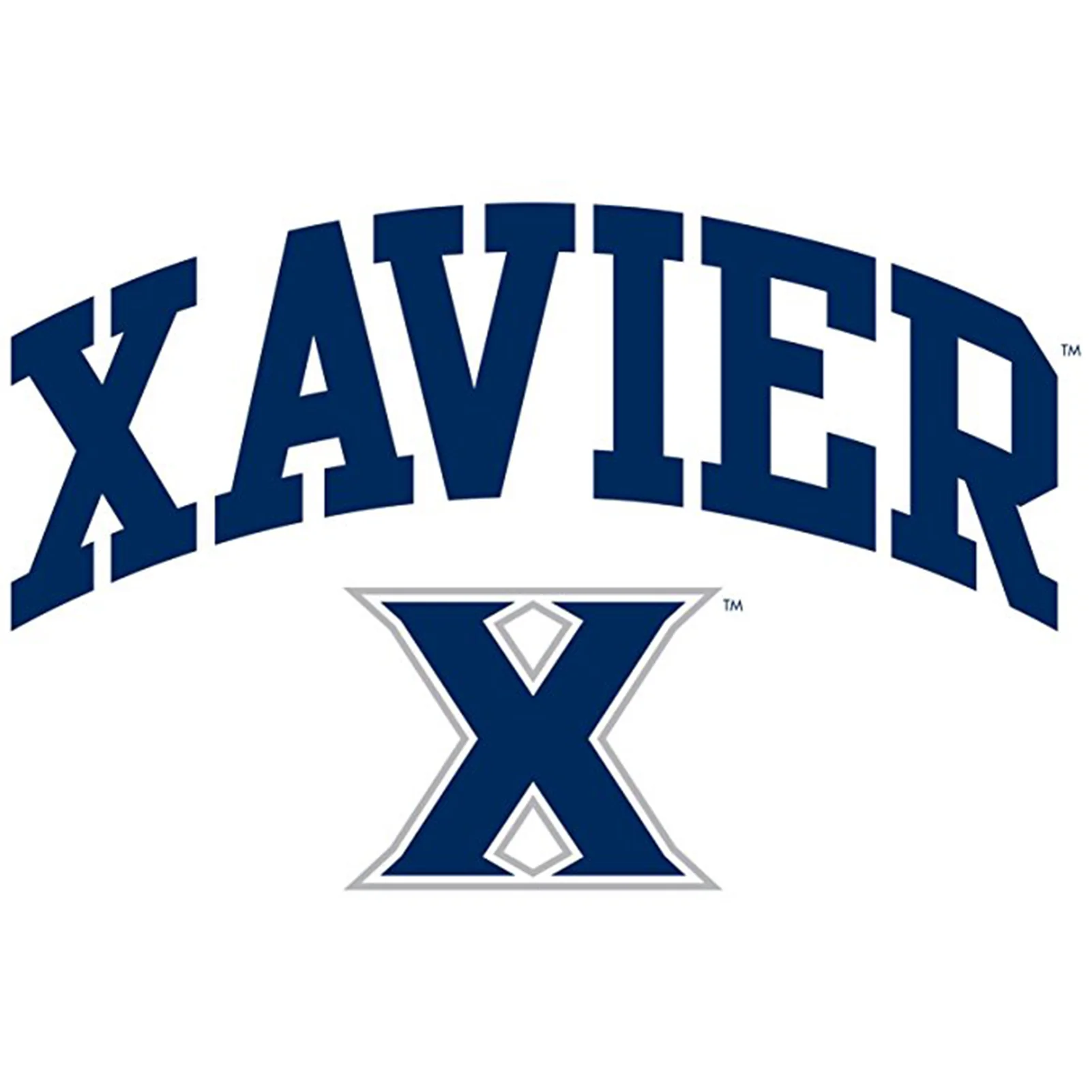 Xavier University Musketeers Arch Logo Short Sleeve T Shirt - White - Image 2