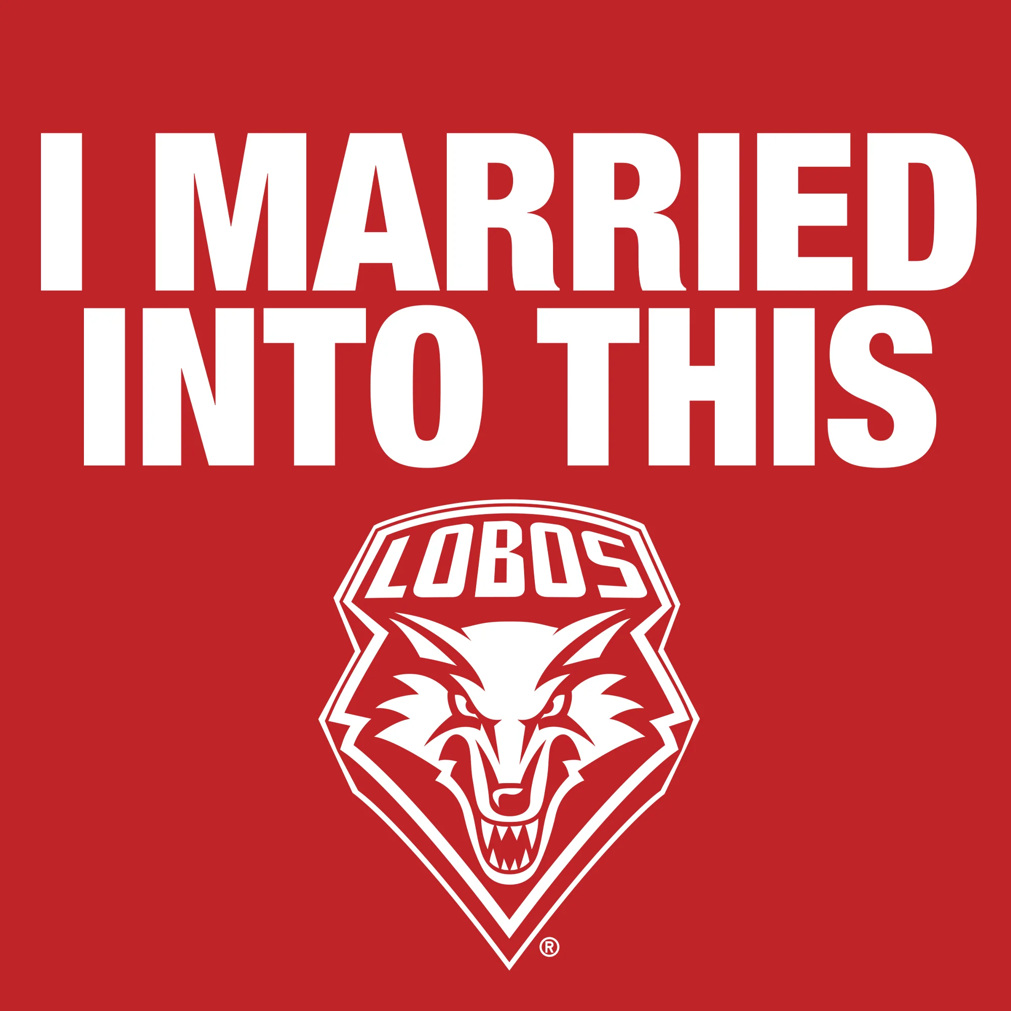 New Mexico Lobos I Married Into This T-Shirt - Red - Image 2