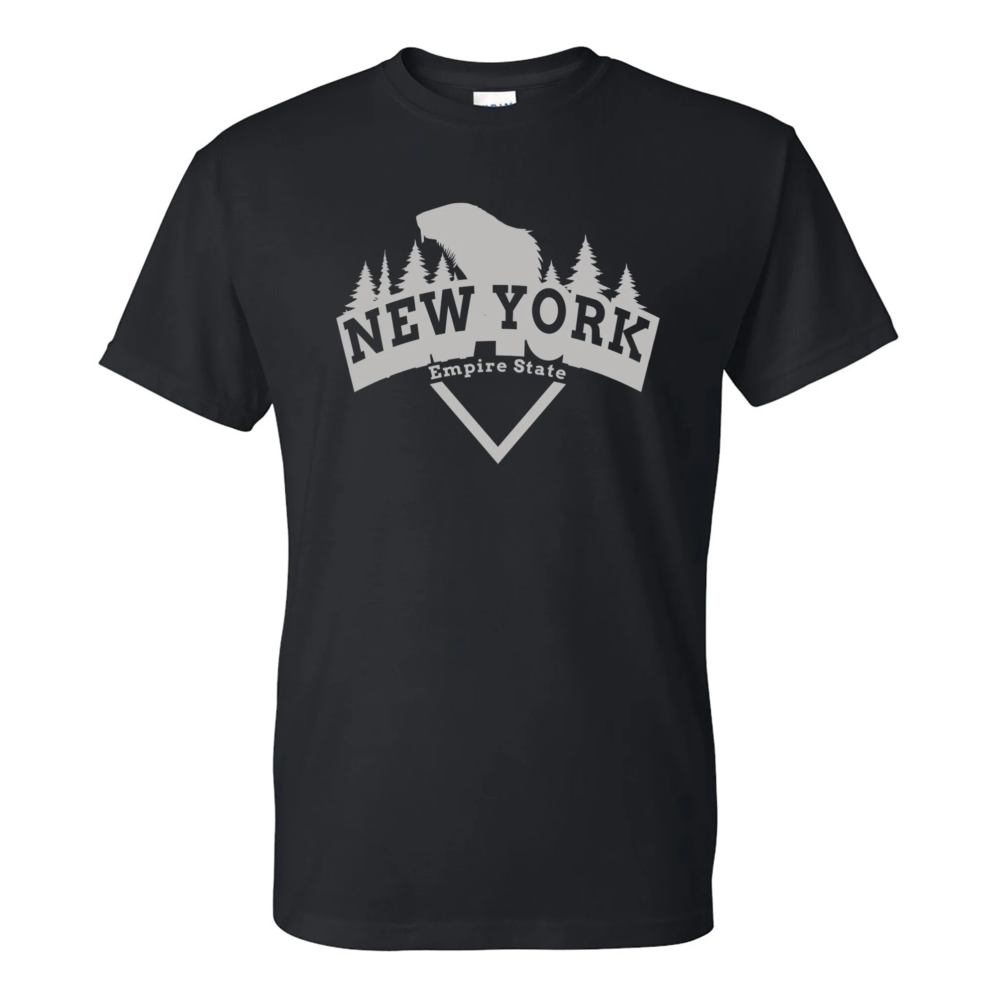 New York Beaver Arch T-Shirt - Black