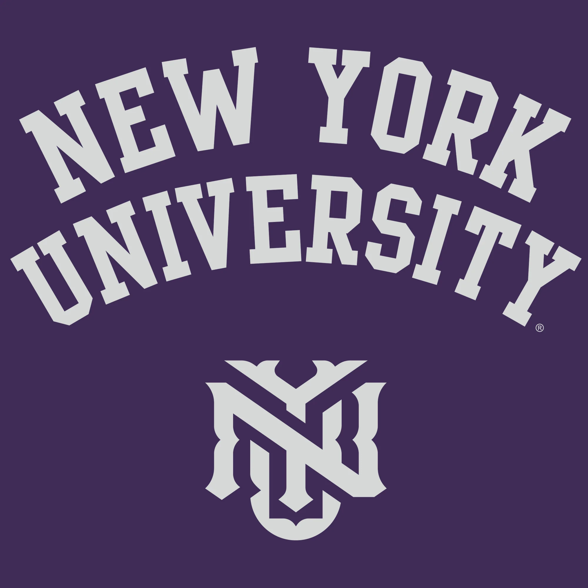 New York University Violets Arch Logo Long Sleeve - Image 3