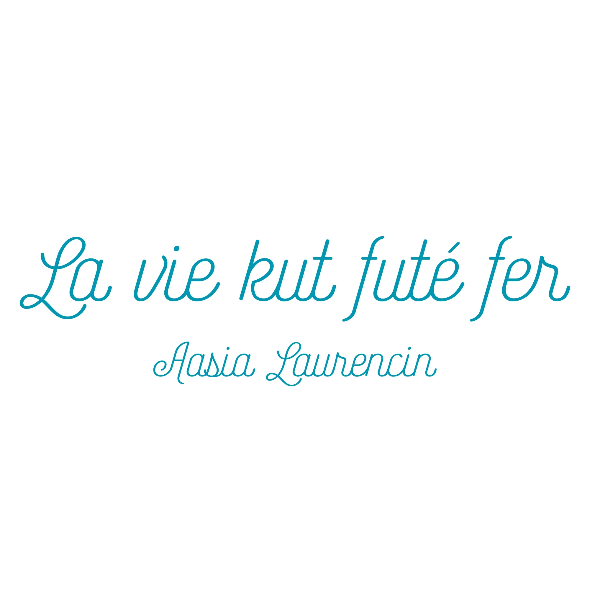 Aasia Laurencin - La Vie Kut Fute Fer Crewneck Sweatshirt - White - Image 2
