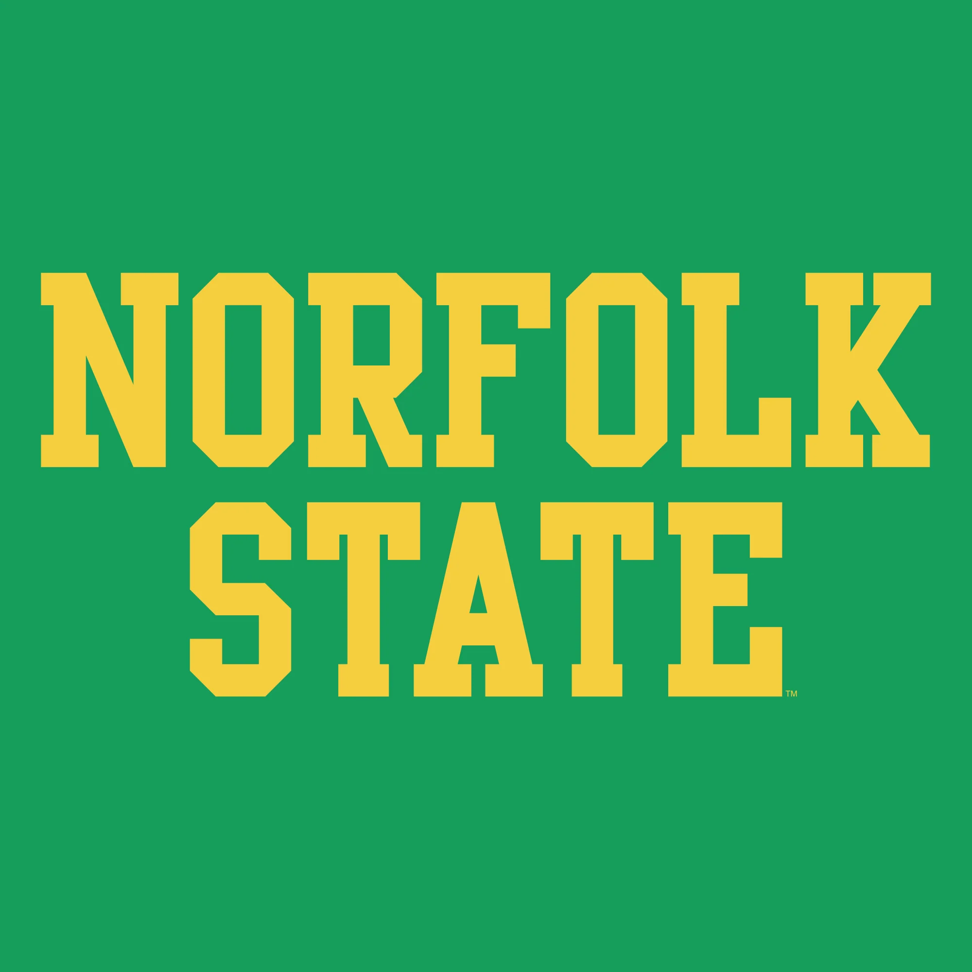 Norfolk State University Spartans Basic Block Short Sleeve T Shirt - Irish Green - Image 2