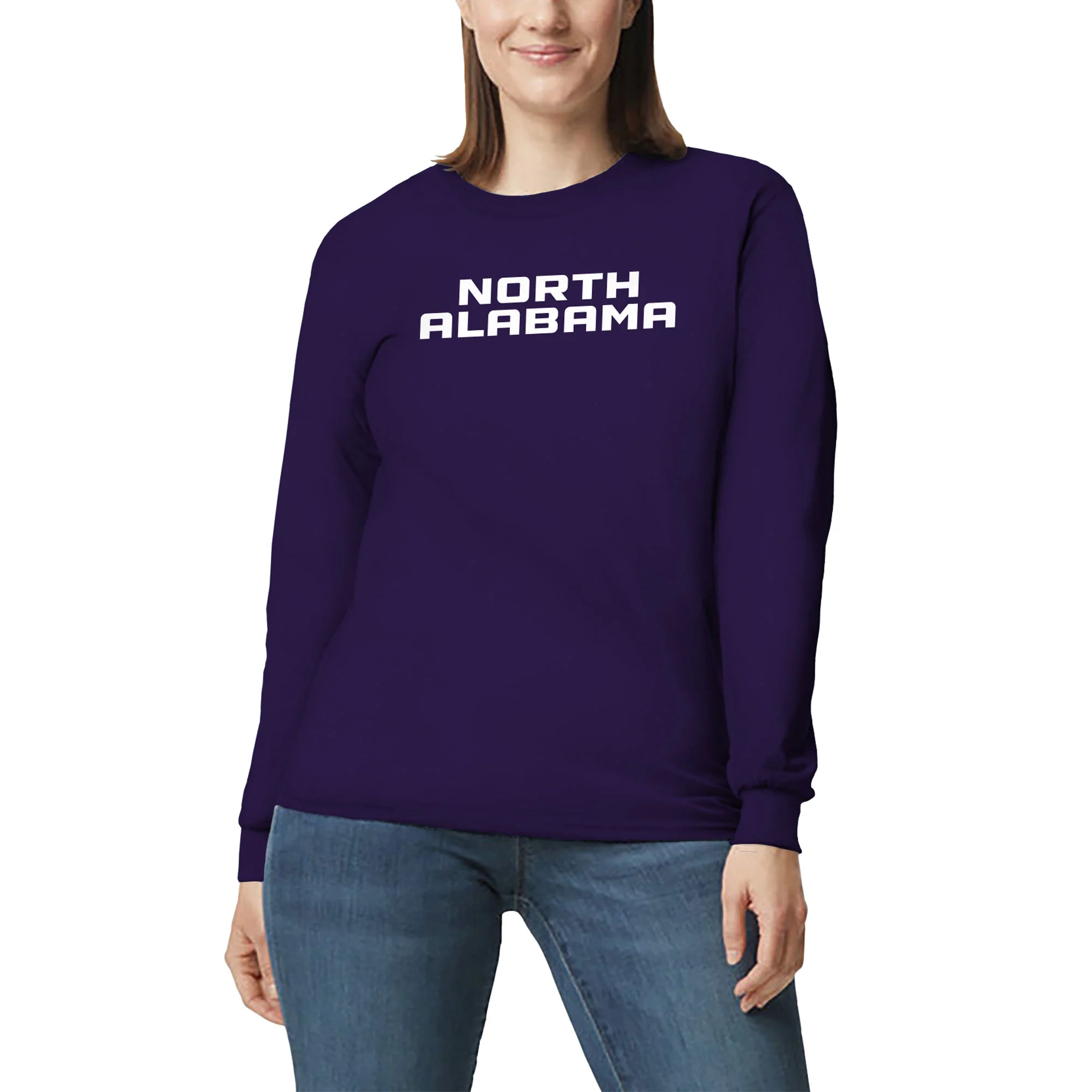 North Alabama Basic Block Long Sleeve - Purple - Image 4