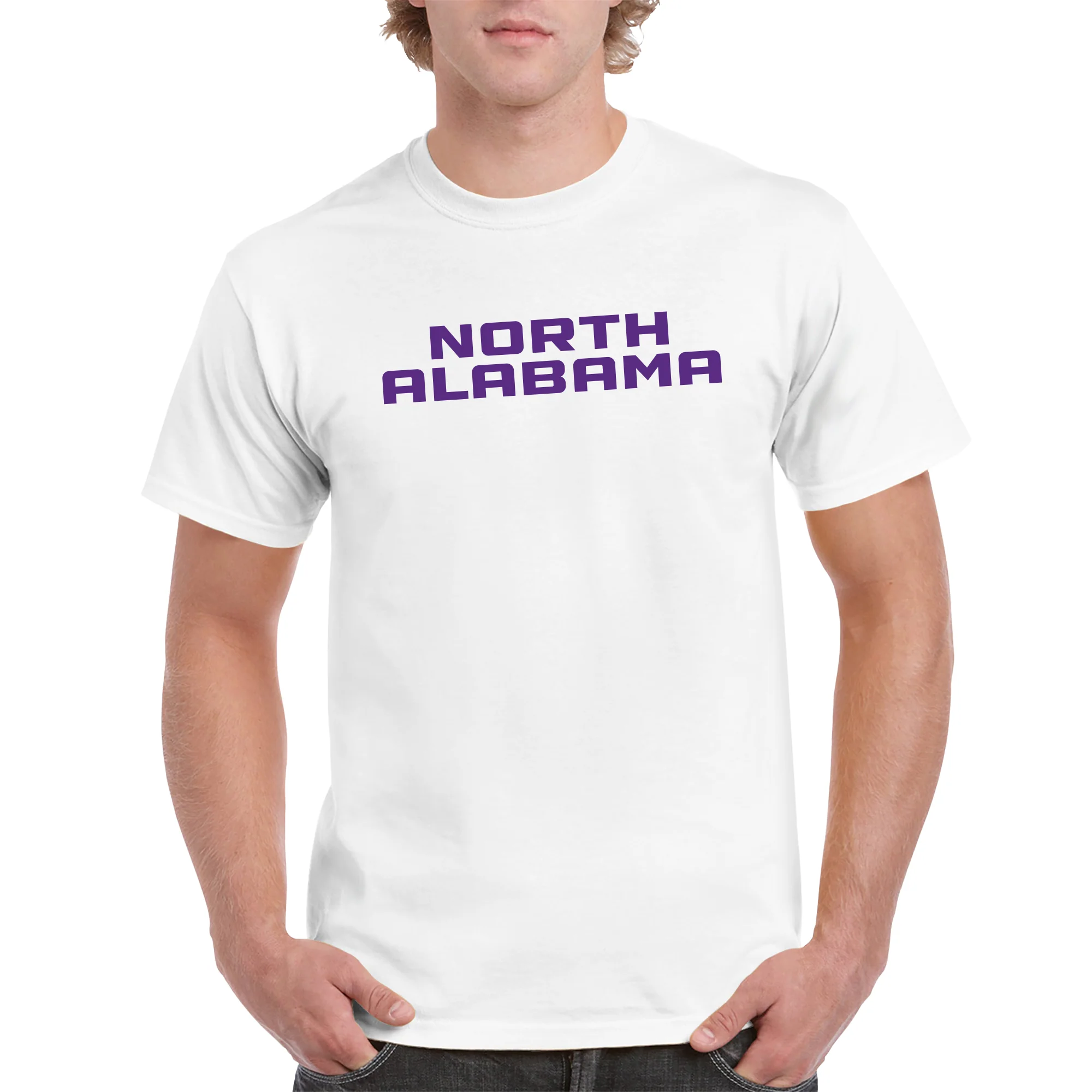 North Alabama Basic Block T-Shirt - White - Image 3