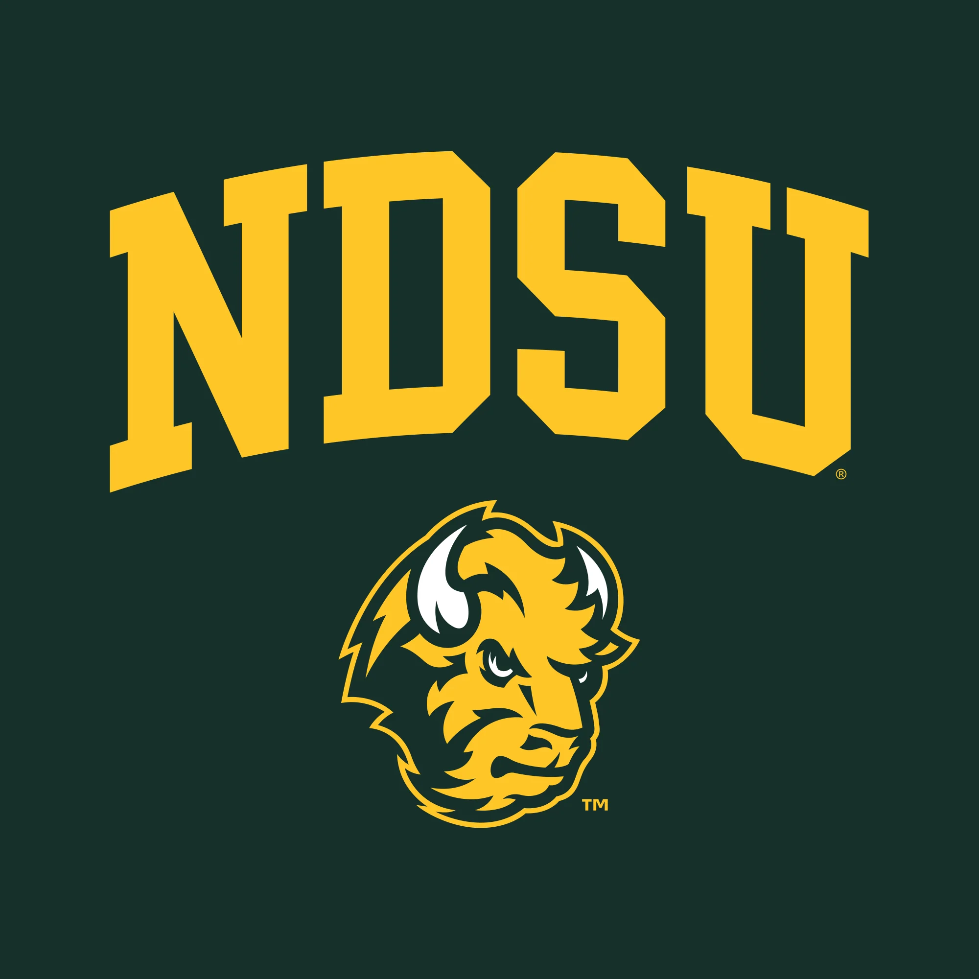 North Dakota State University Bison Arch Logo Short Sleeve Women's T Shirt - Forest - Image 2