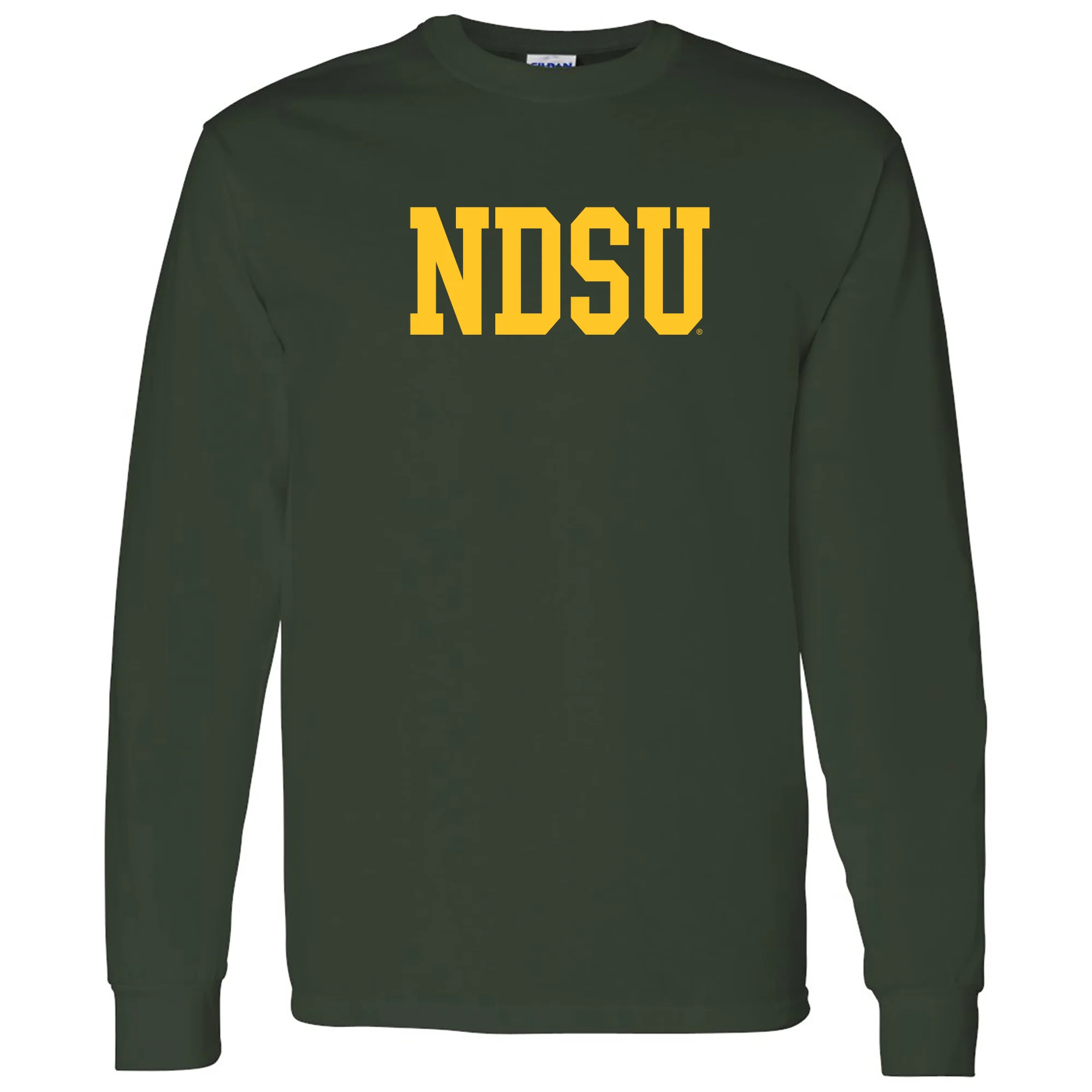 North Dakota State University Bison Basic Block Long Sleeve T Shirt - Forest