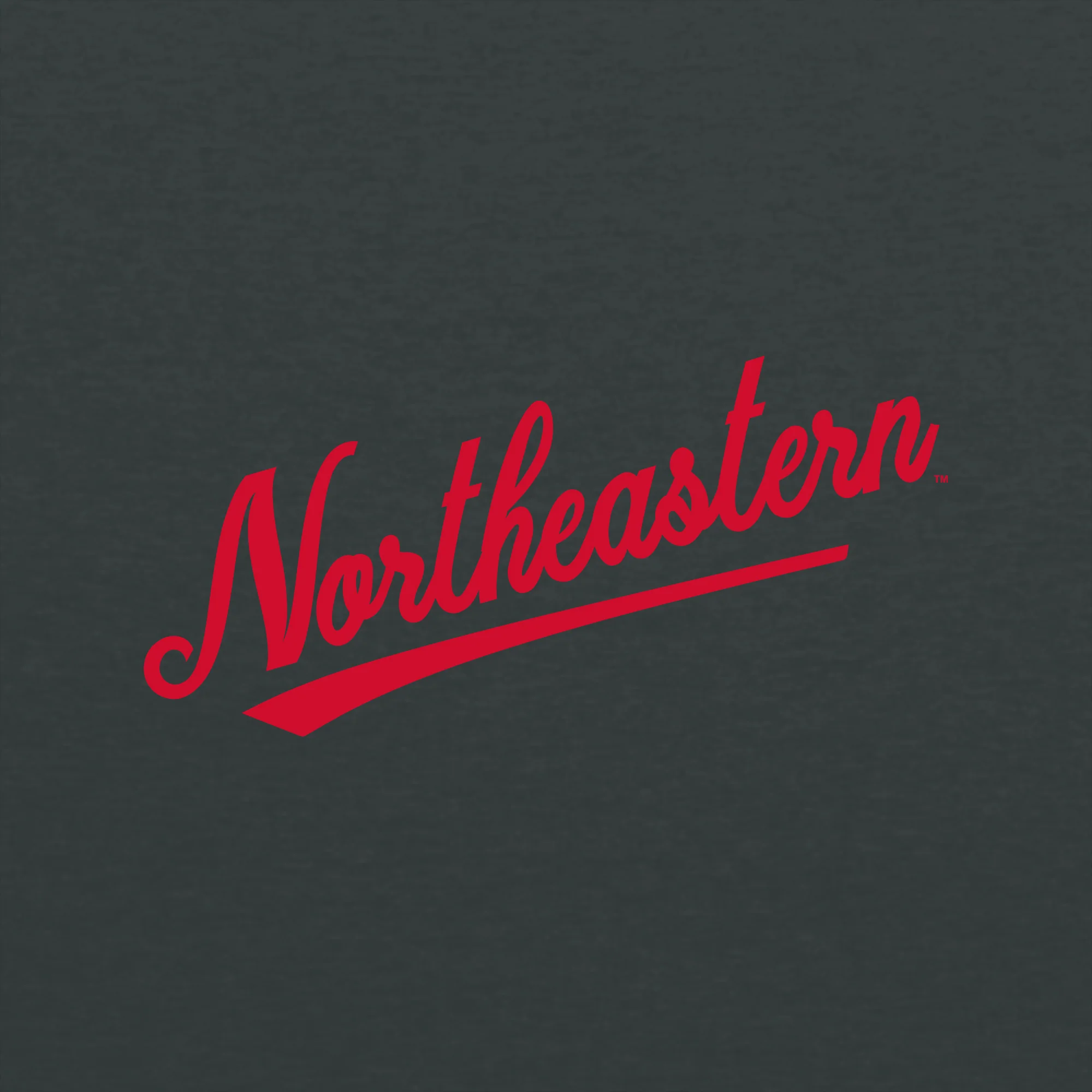 Northeastern University Script Logo Hoodie - Dark Heather - Image 2