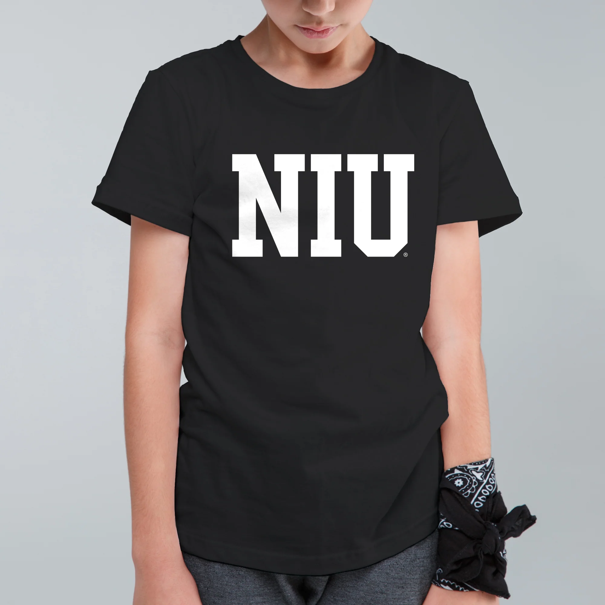 Northern Illinois Basic Block Youth T-Shirt - Black - Image 3