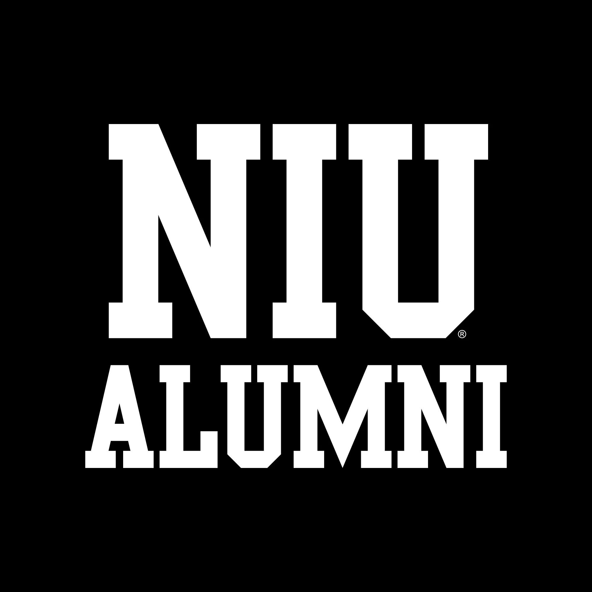 Northern Illinois University Huskies Basic Block Alumni Short Sleeve T Shirt - Black - Image 2