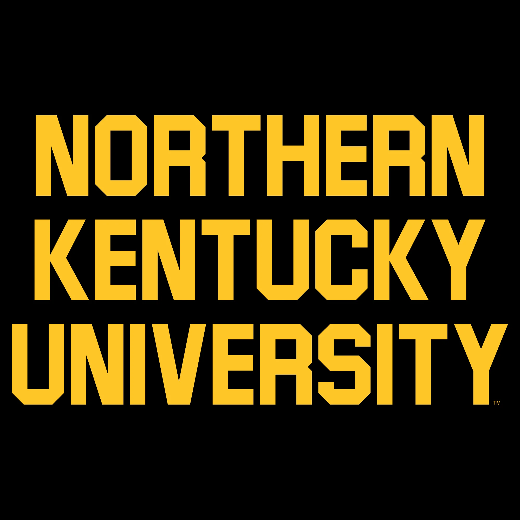 Northern Kentucky University Norse Basic Block Short Sleeve T Shirt - Black - Image 2