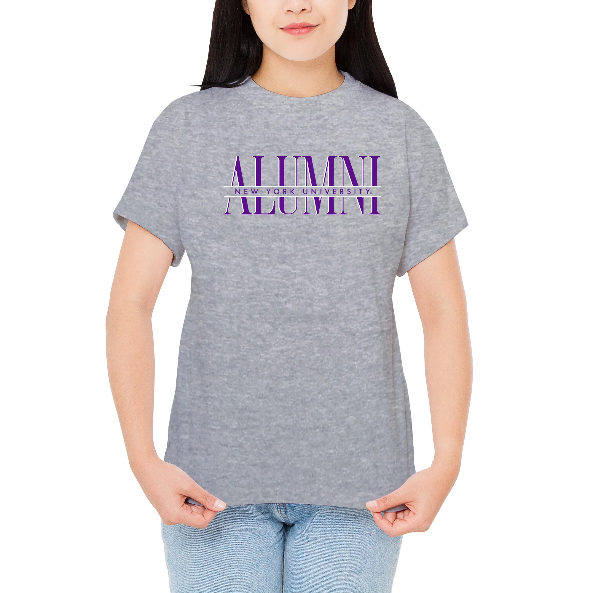 NYU Classic Alumni T-Shirt - Sport Grey - Image 4