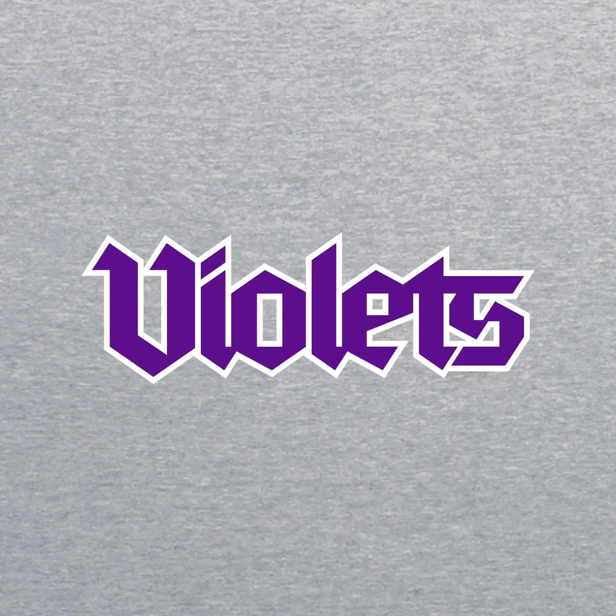NYU Violets Wordmark Crewneck - Sport Grey - Image 2