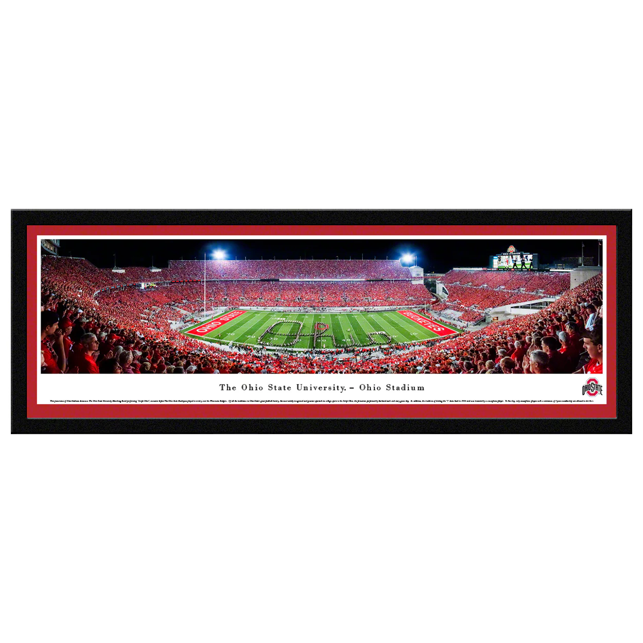 Blakeway Ohio State Buckeyes Football Band Script Panorama - Image 2