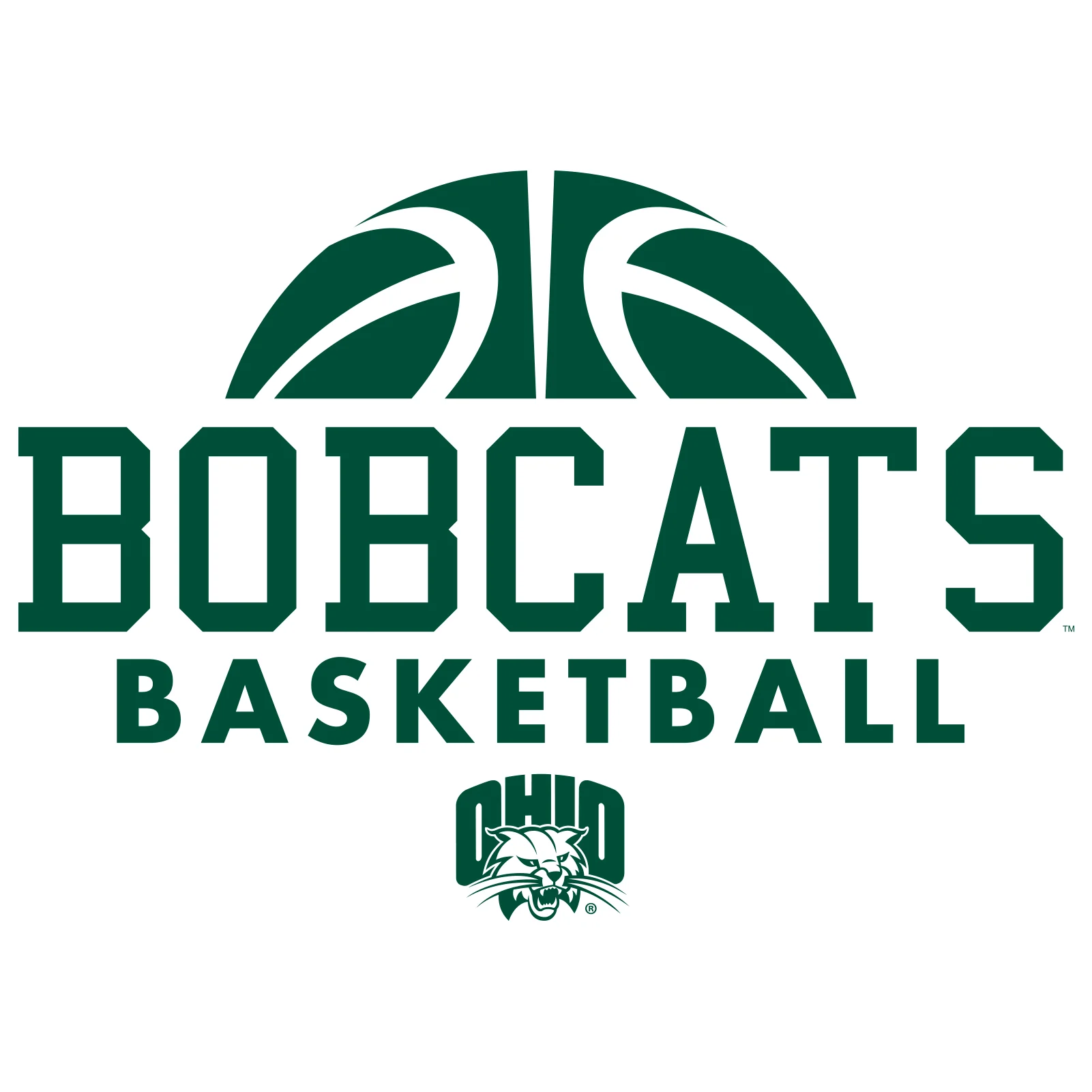 Ohio University Bobcats Basketball Hype Short Sleeve T Shirt - White - Image 2