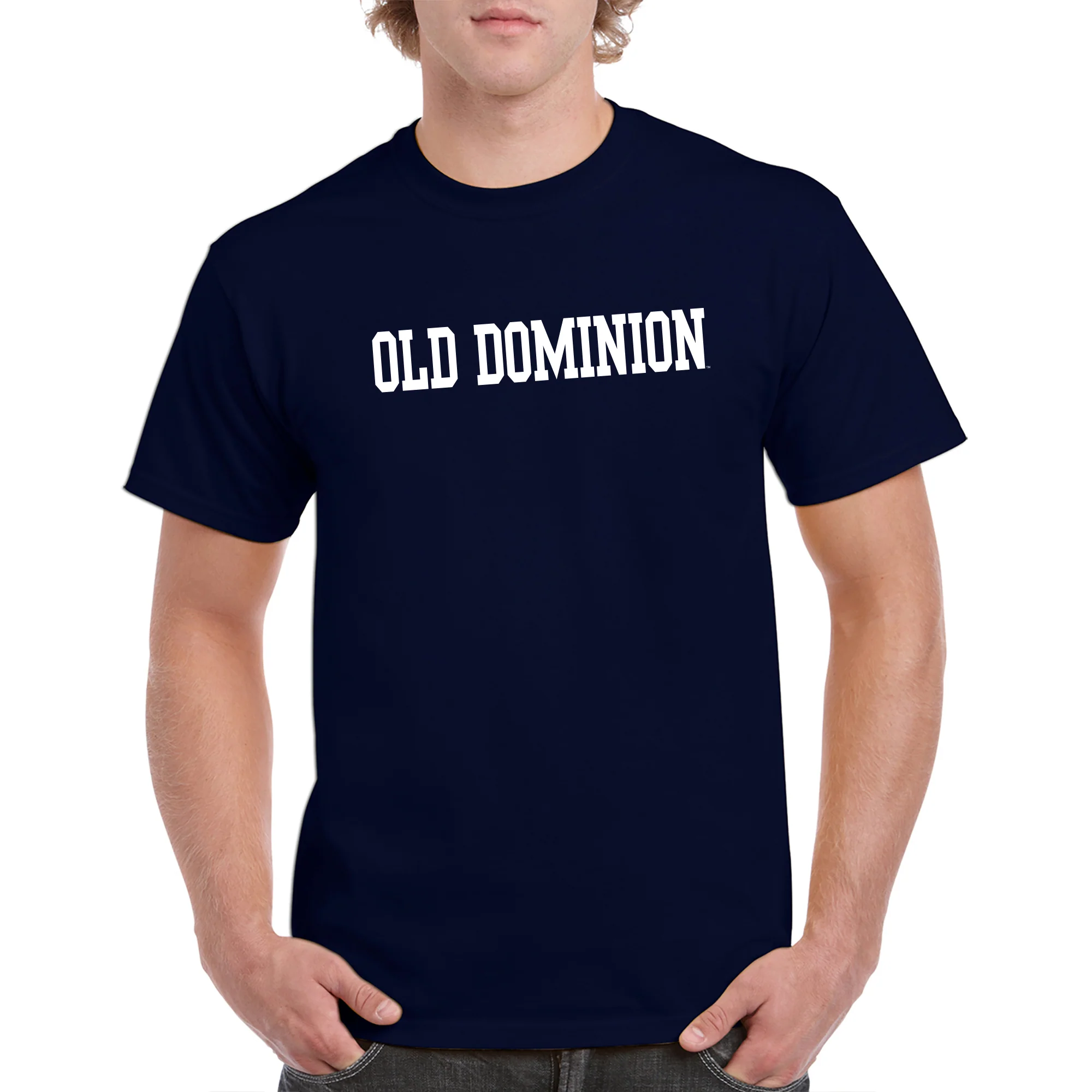 Old Dominion University Monarchs Basic Block Short Sleeve T Shirt - Navy - Image 4