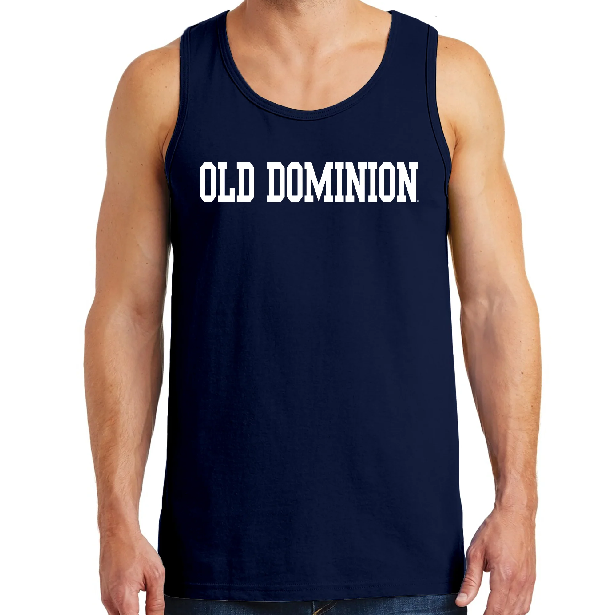 Old Dominion University Monarchs Basic Block Tank Top - Navy - Image 3